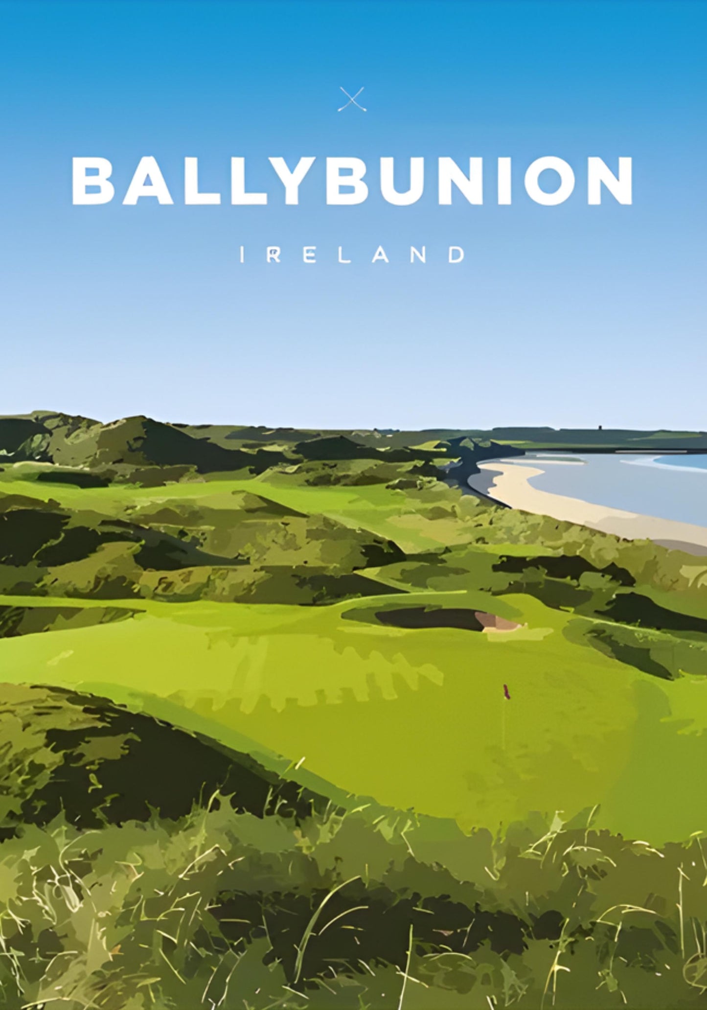 Ballybunion Golf Course | Tribute to World-Class Golf Destinations | Scenic Ireland Poster