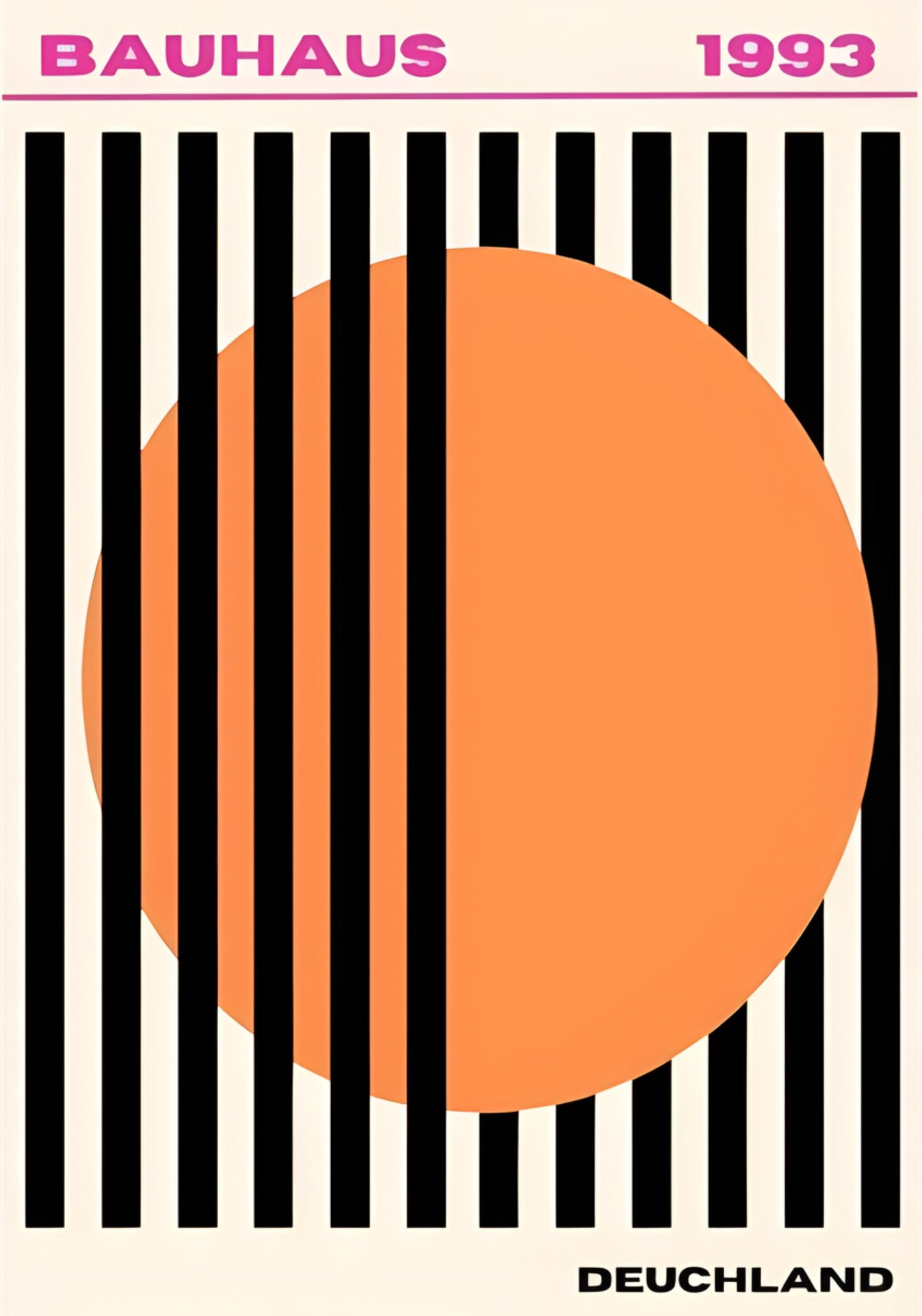 Bauhaus Concentric Design Poster | Optical Rhythm Art Print | Modern Minimalist Wall Decor | Geometric Abstract Artwork