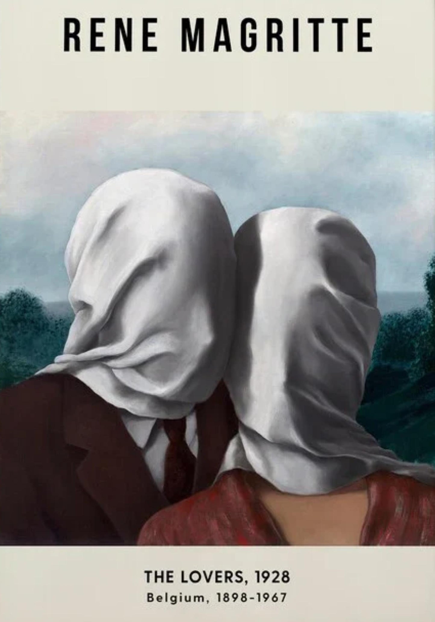The Lovers 1928 | Rene Magritte Surrealism Art