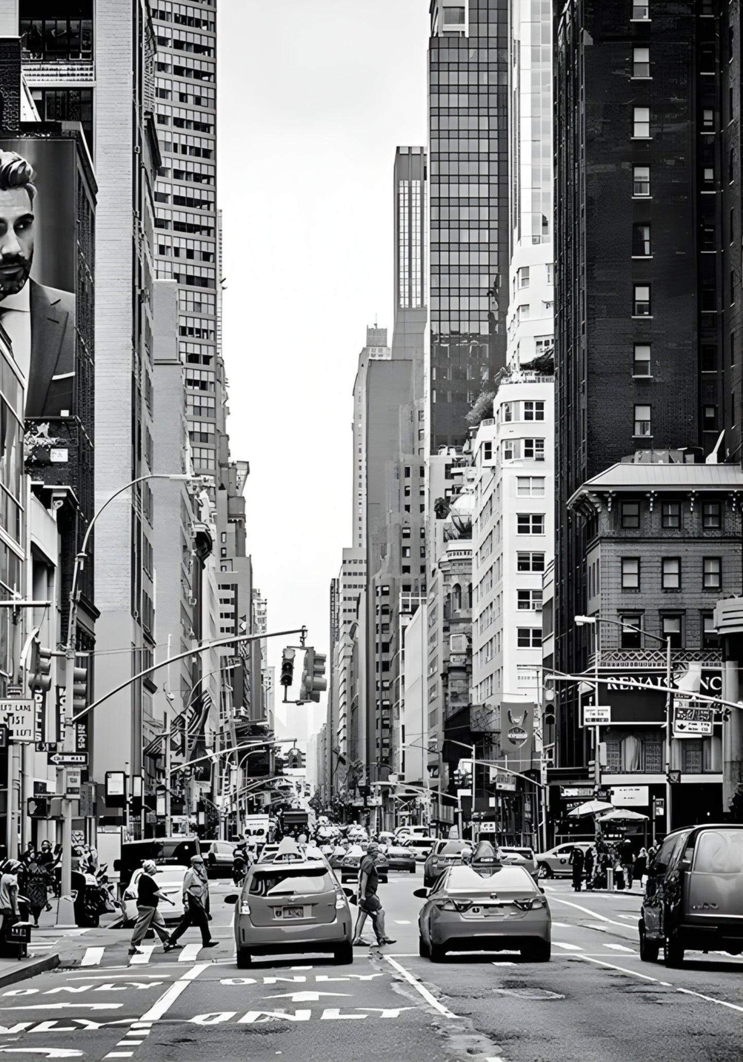 New York City Streetscape Urban Photography Poster for Modern Living Rooms | Home Decor | Decoration Poster