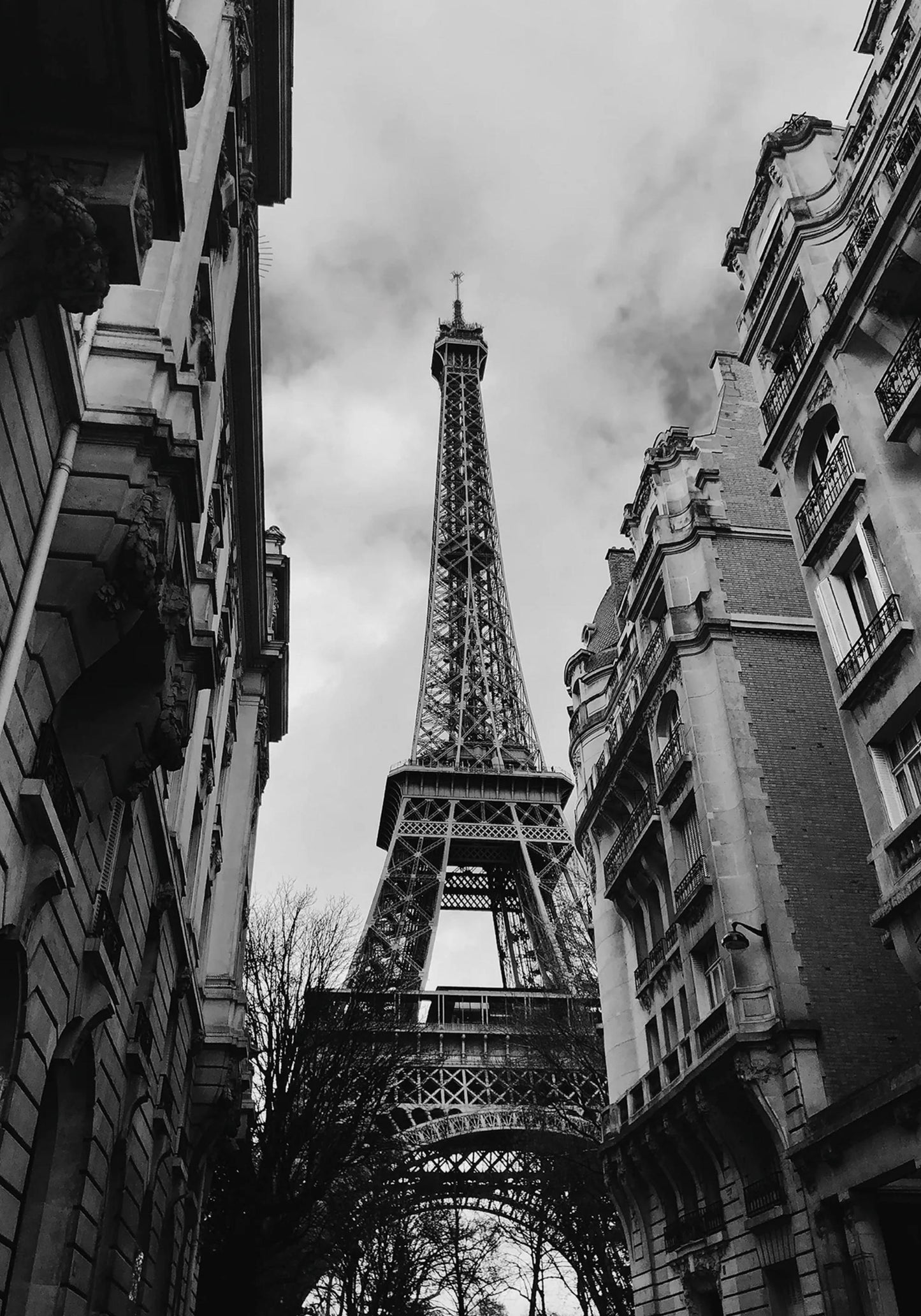 Eiffel Tower Poster | Paris Landmark Art Print | Wall Decor for Home & Garden | Iconic French Architecture