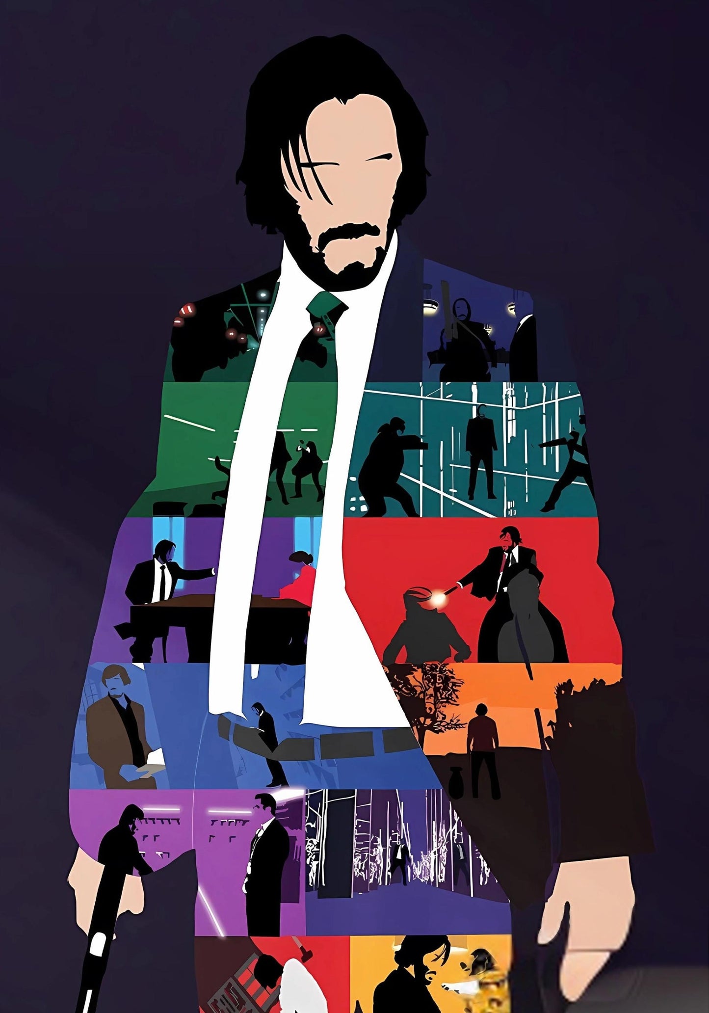 JOHN WICK All in One VECTOR | JW | Movie Poster