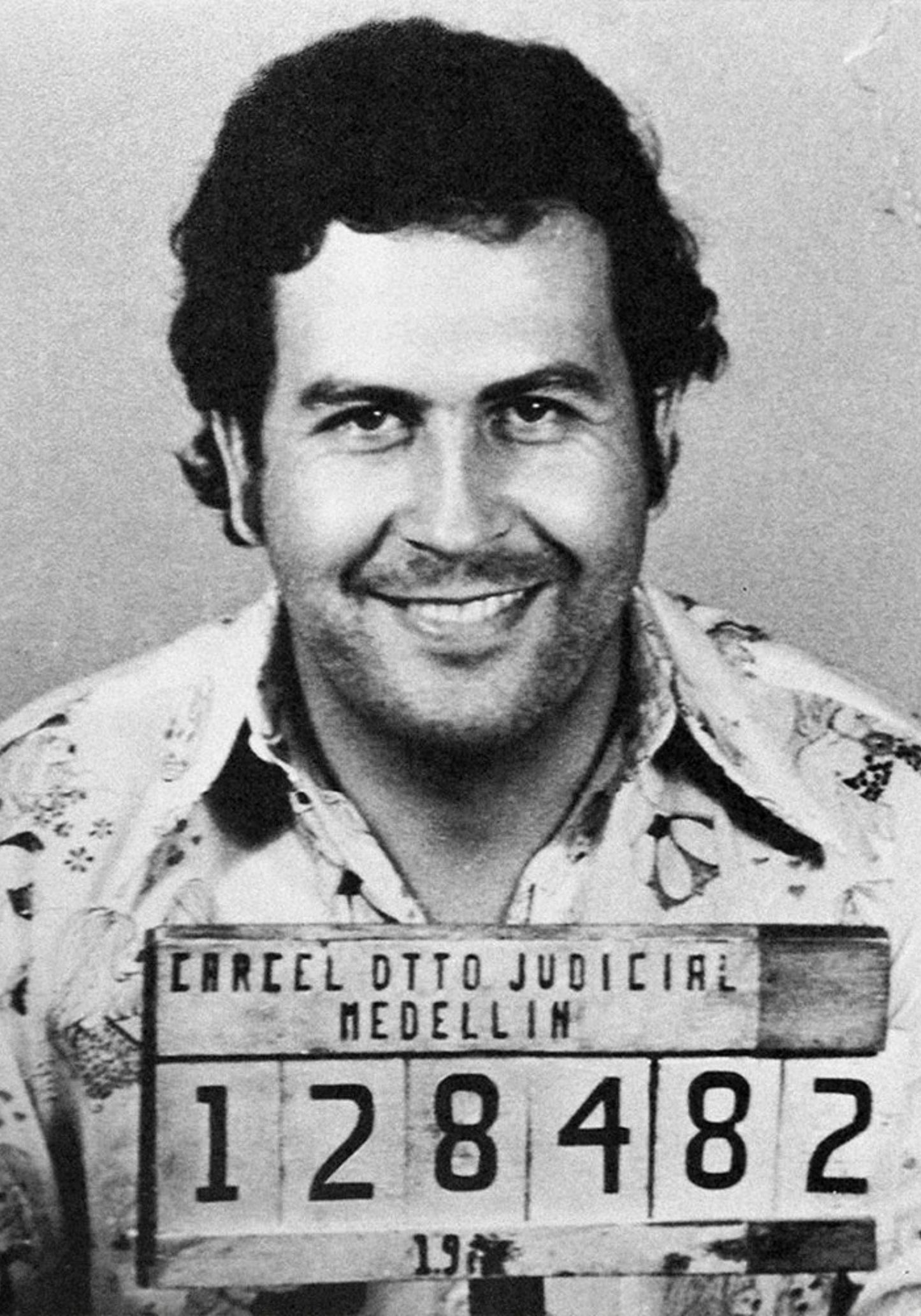 Pablo Escobar Mugshot | Black & White Photography