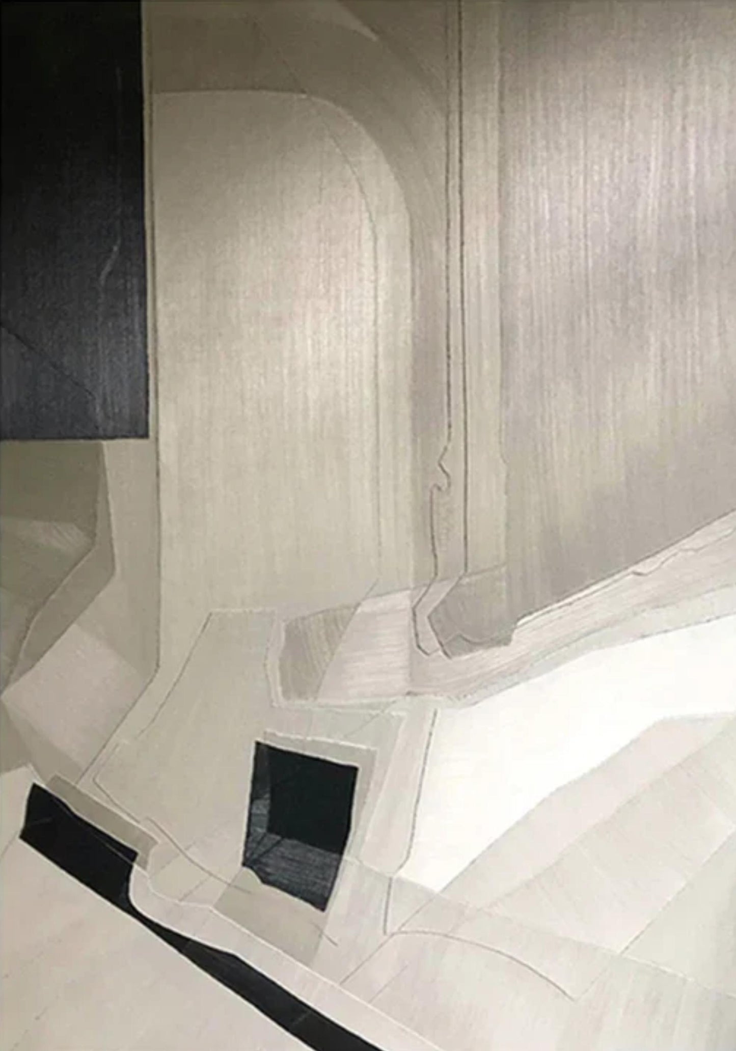 Contours of Solitude | Abstract Art Print | Contemporary Poster | Modern Wall Decor | Home Decor | Artwork for Living Room | Minimalist Design | High-Quality Print