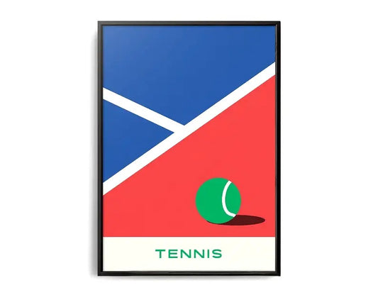 The Geometry of Victory | A Sports Art Series | Sports Poster | Tennis Ball