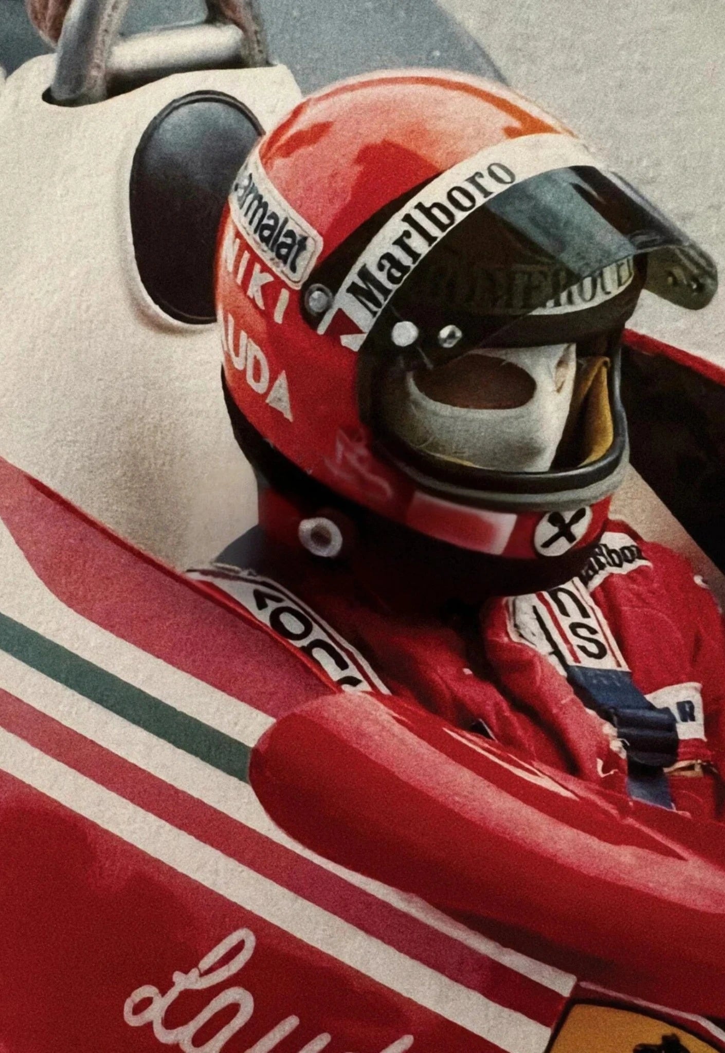 Monaco Grand Prix 1975 | Vintage F1 Racing Poster | Niki Lauda Ferrari Tribute | Retro Motorsports Wall Art