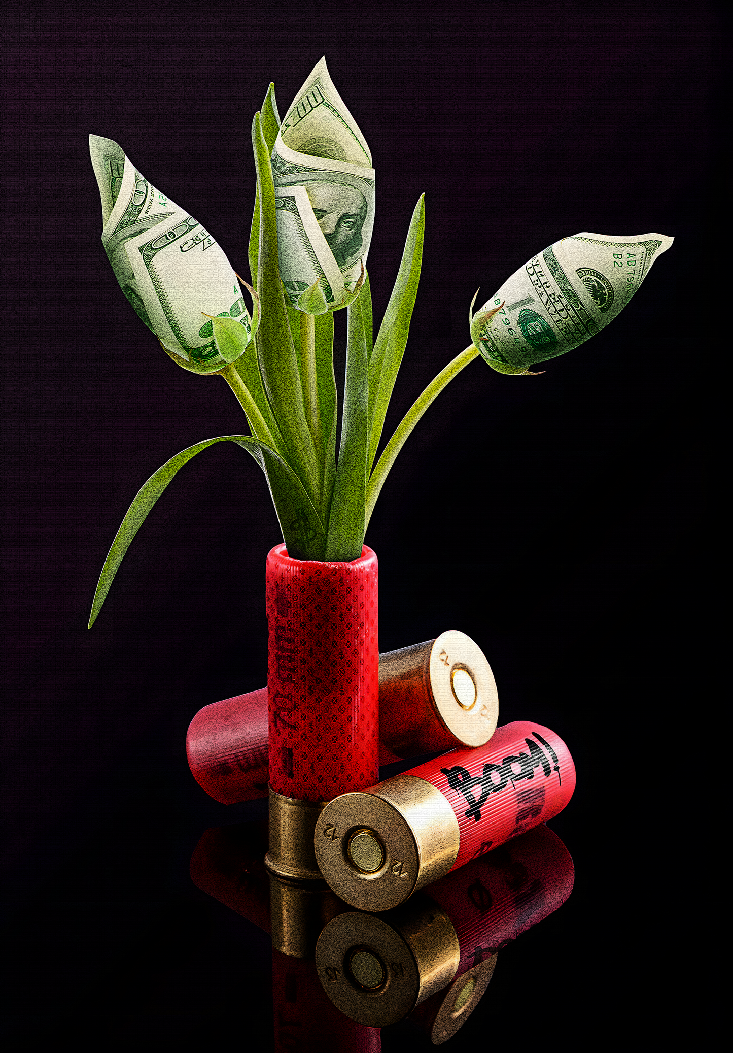 SHOTGUN SHELLS VASE
