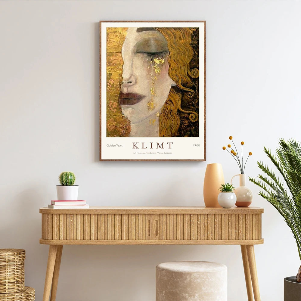 Gustav Klimt Poster | Golden Tears | Decorative Wall Art | Home Decor | Expressionist Art | Bedroom or Living Room Display | Art Print