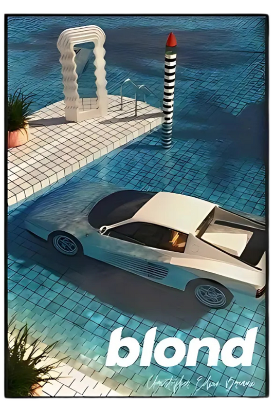 BLOND | Swimming Pool Poster | Art Print | Wall Decor | Home & Garden Artwork | Visual Display