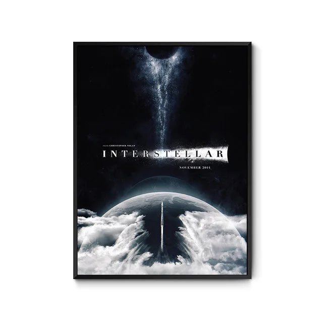 Interstellar Poster | Nordic Style Canvas Painting | Space Science Fiction Theme Wall Art | Home Decor