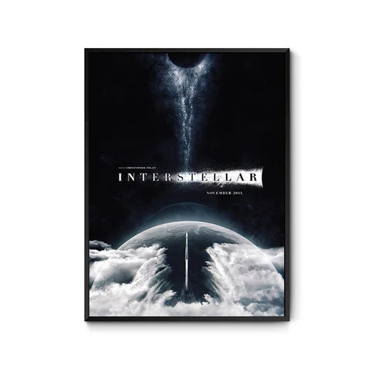 Interstellar Poster | Nordic Style Canvas Painting | Space Science Fiction Theme Wall Art | Home Decor
