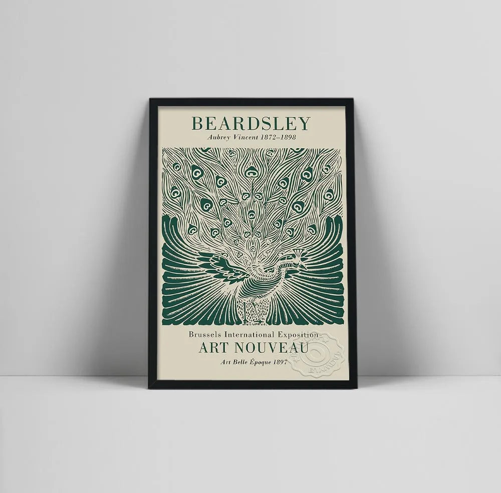 Aubrey Vincent Beardsley Poster | Art Nouveau Masterpiece | Belle Époque 1897 | Vintage Wall Art Decor