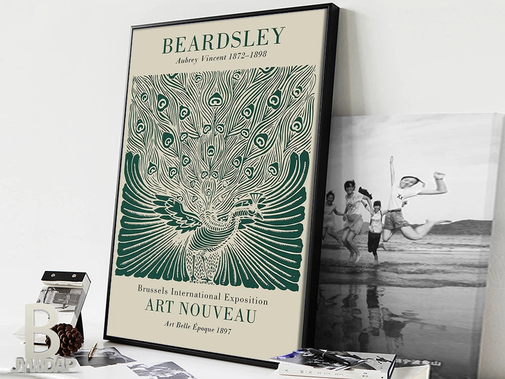 Aubrey Vincent Beardsley Poster | Art Nouveau Masterpiece | Belle Époque 1897 | Vintage Wall Art Decor