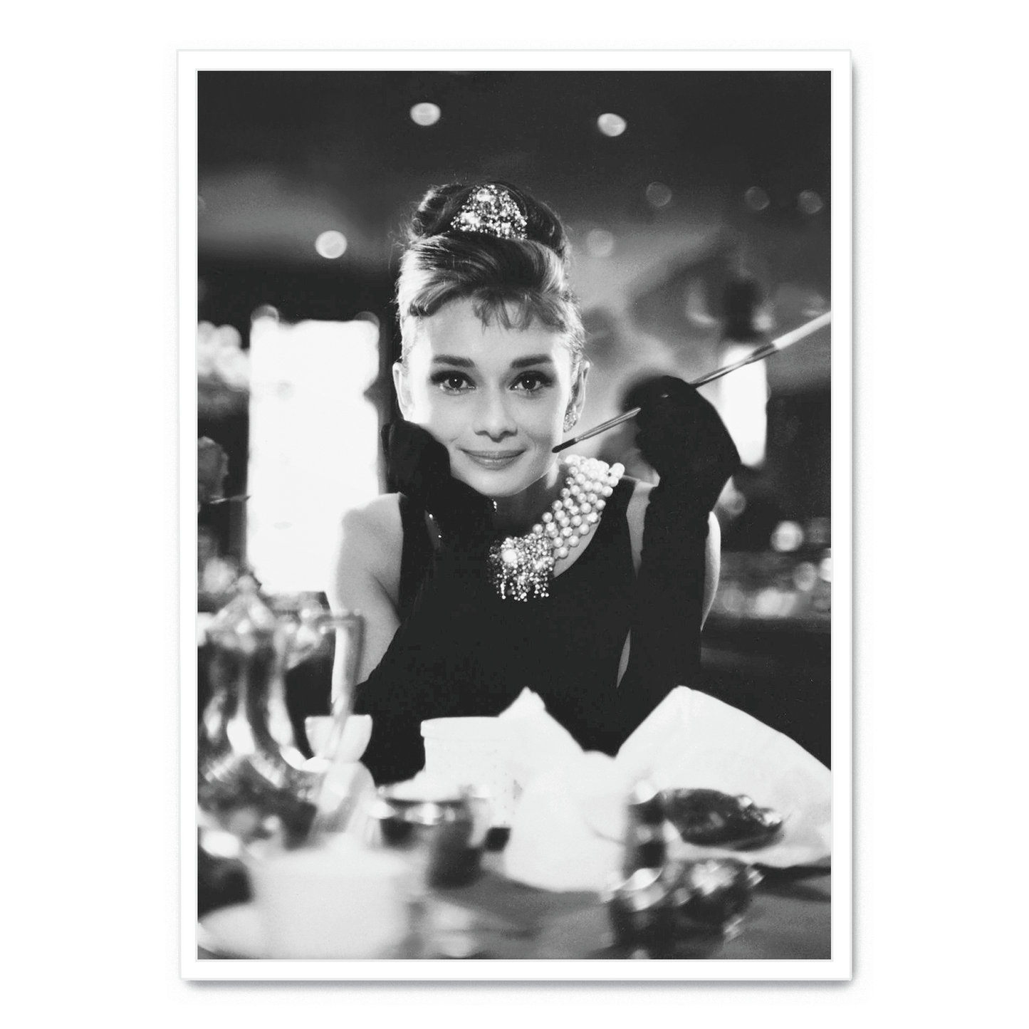 Audrey Hepburn Poster | Breakfast at Tiffany's Wall Art | Classic Movie Icon | Vintage Film Decor | Hollywood Legend Print | Timeless Home Decor