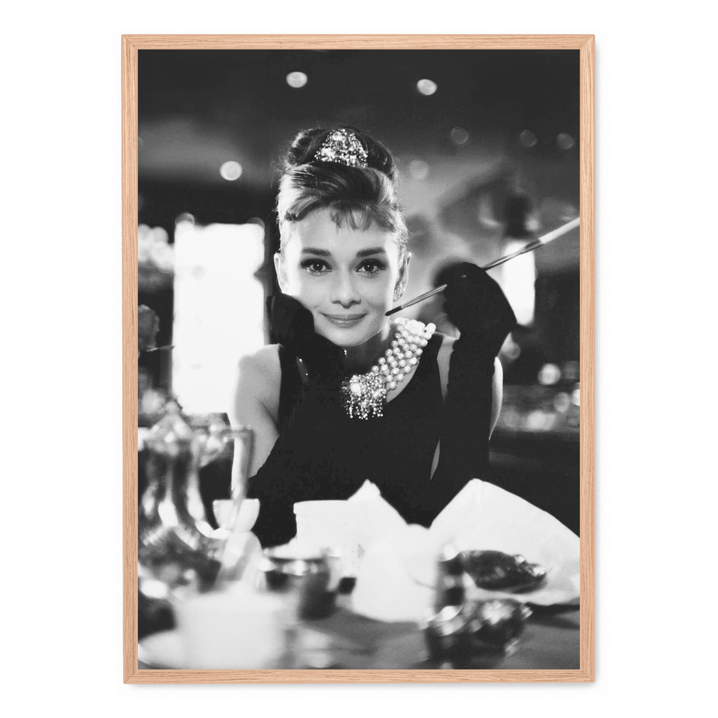Audrey Hepburn Poster | Breakfast at Tiffany's Wall Art | Classic Movie Icon | Vintage Film Decor | Hollywood Legend Print | Timeless Home Decor