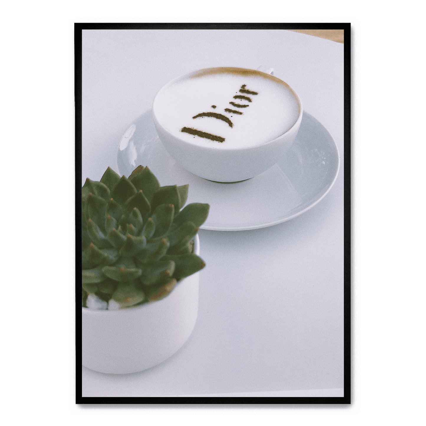 Christian Dior Coffee Art | Poster | Fashion Wall Decor | Luxury Print | Home & Garden Decor