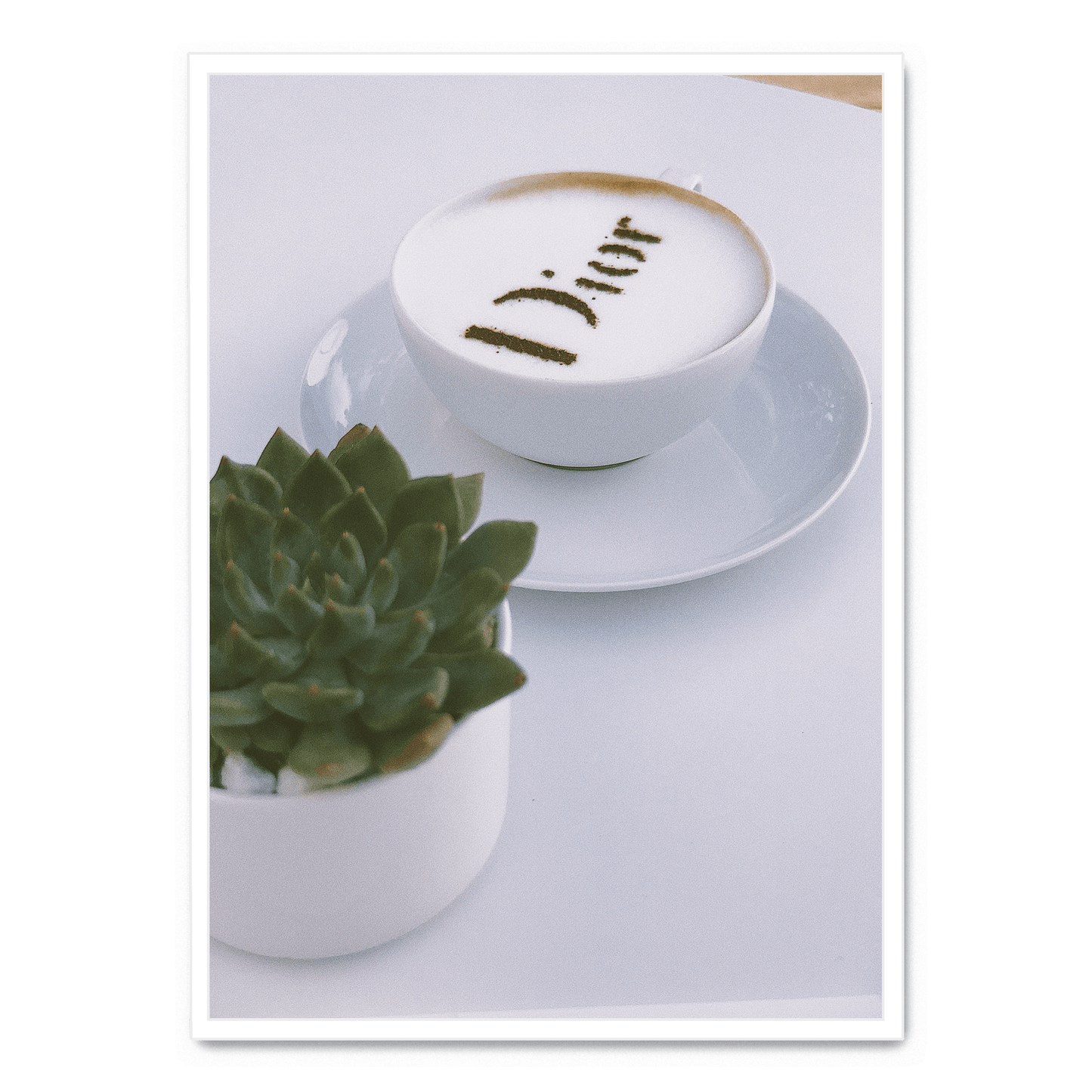 Christian Dior Coffee Art | Poster | Fashion Wall Decor | Luxury Print | Home & Garden Decor