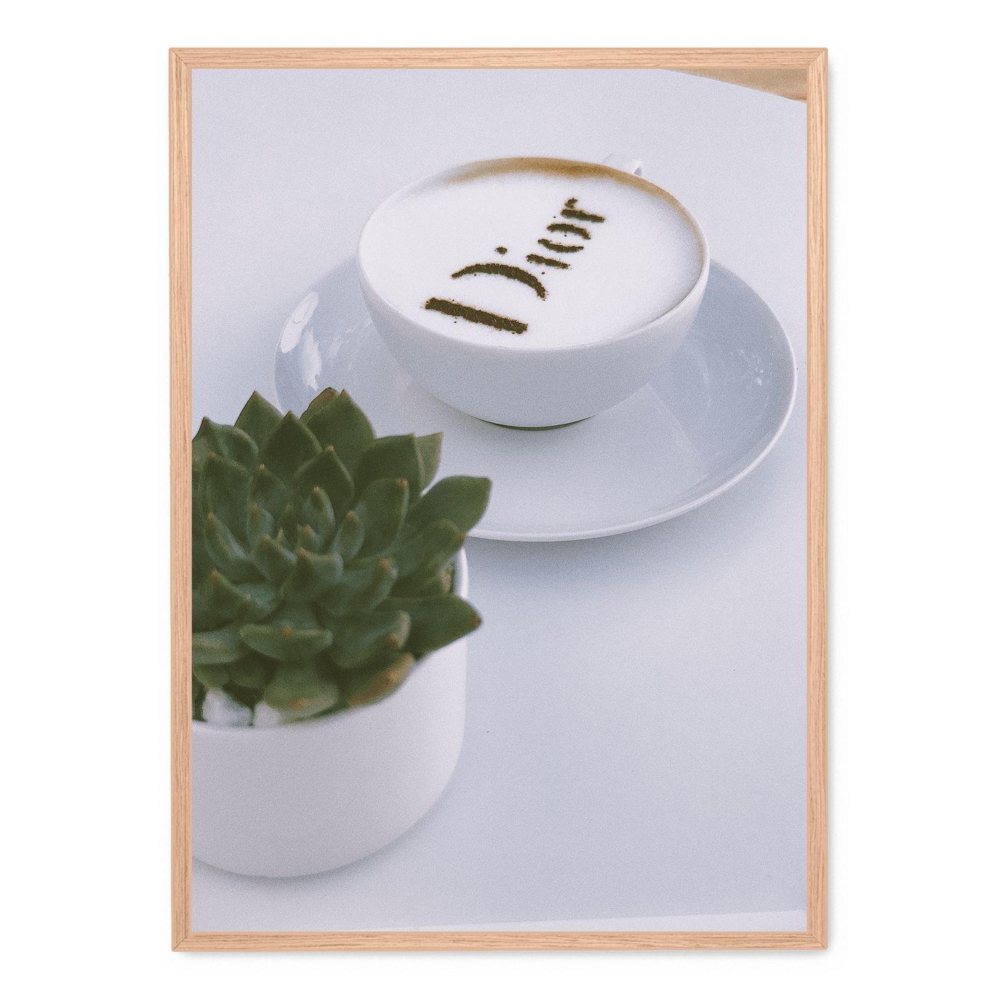Christian Dior Coffee Art | Poster | Fashion Wall Decor | Luxury Print | Home & Garden Decor