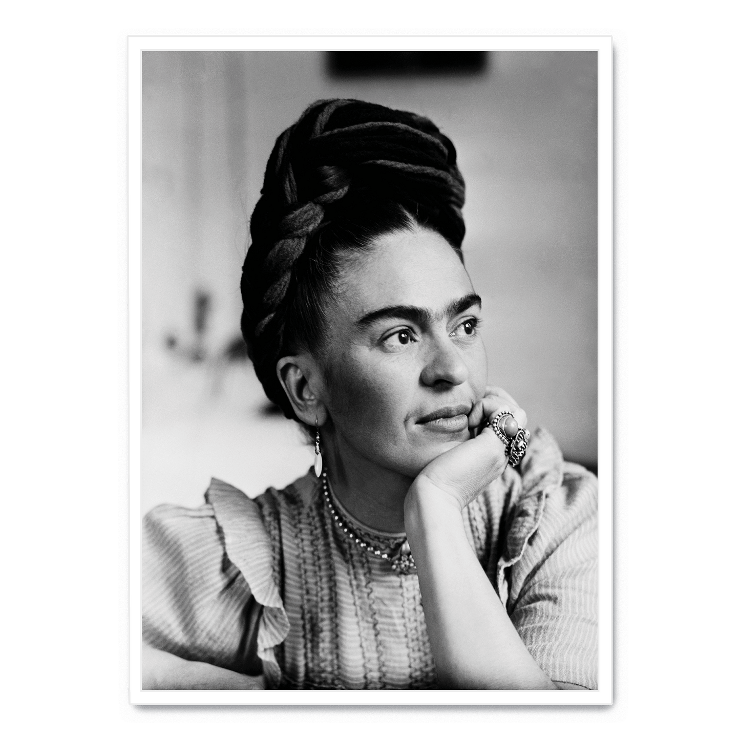Frida Kahlo Artistic Portrait | Vibrant Colors | Home Decor | Wall Art Poster | Creative Expression | Museum Quality Reproduction