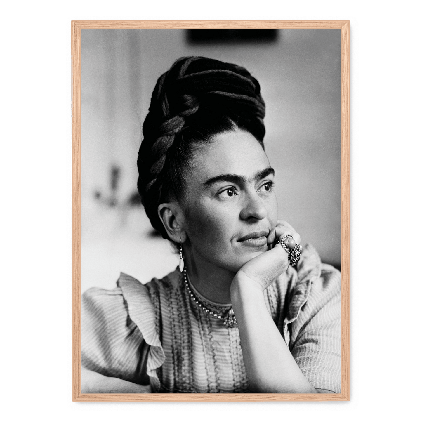 Frida Kahlo Artistic Portrait | Vibrant Colors | Home Decor | Wall Art Poster | Creative Expression | Museum Quality Reproduction