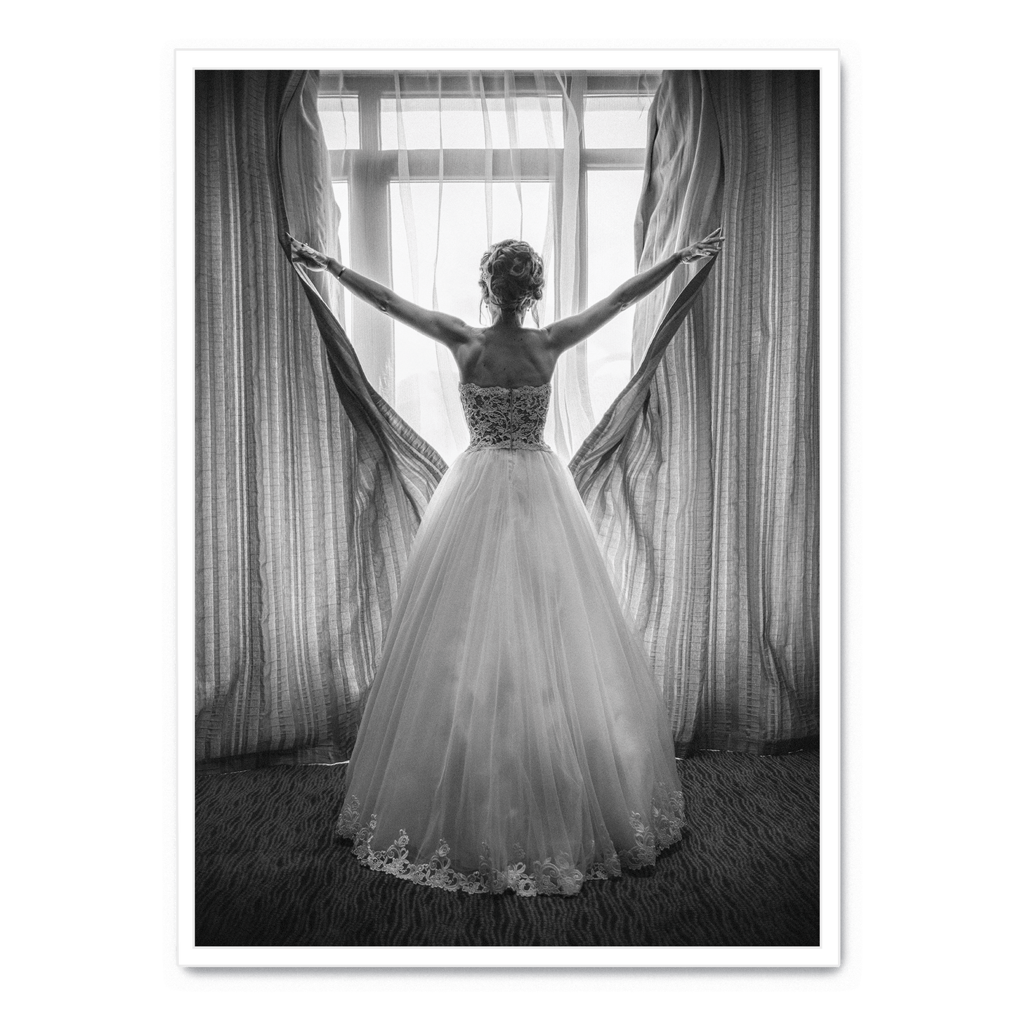 Girl Looking Out of Window Poster | Wall Art | Home Decor | Visual Artwork | Prints
