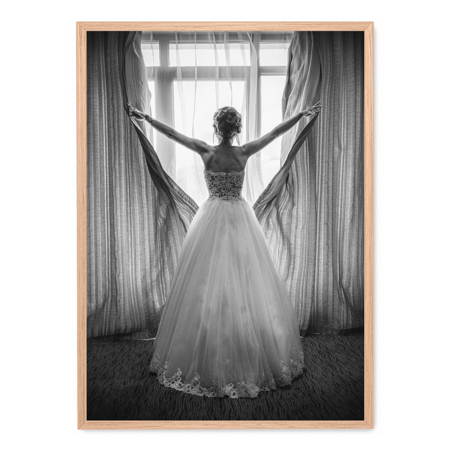 Girl Looking Out of Window Poster | Wall Art | Home Decor | Visual Artwork | Prints