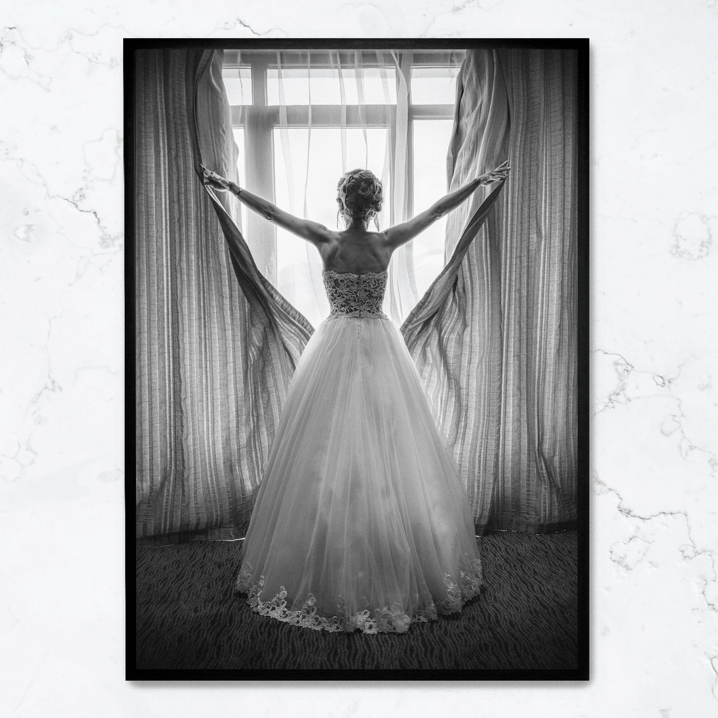 Girl Looking Out of Window Poster | Wall Art | Home Decor | Visual Artwork | Prints