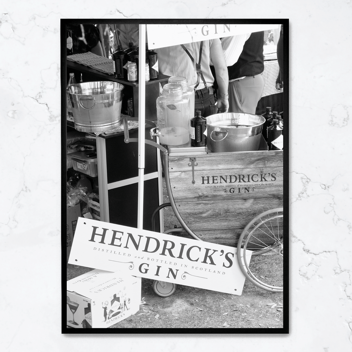 Hendricks Gin Poster | Wall Art | Home Decor | Decorative Print | Vintage Style Artwork | Bar Decor