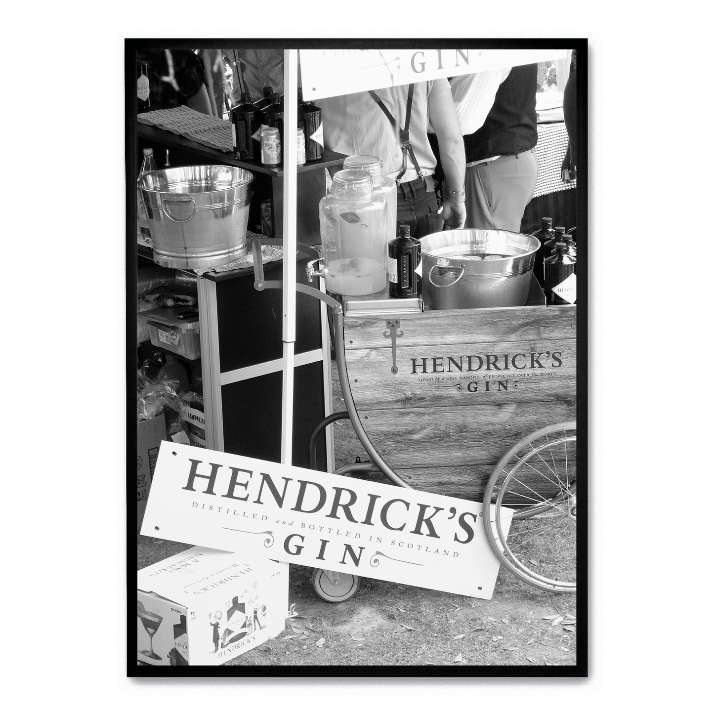 Hendricks Gin Poster | Wall Art | Home Decor | Decorative Print | Vintage Style Artwork | Bar Decor