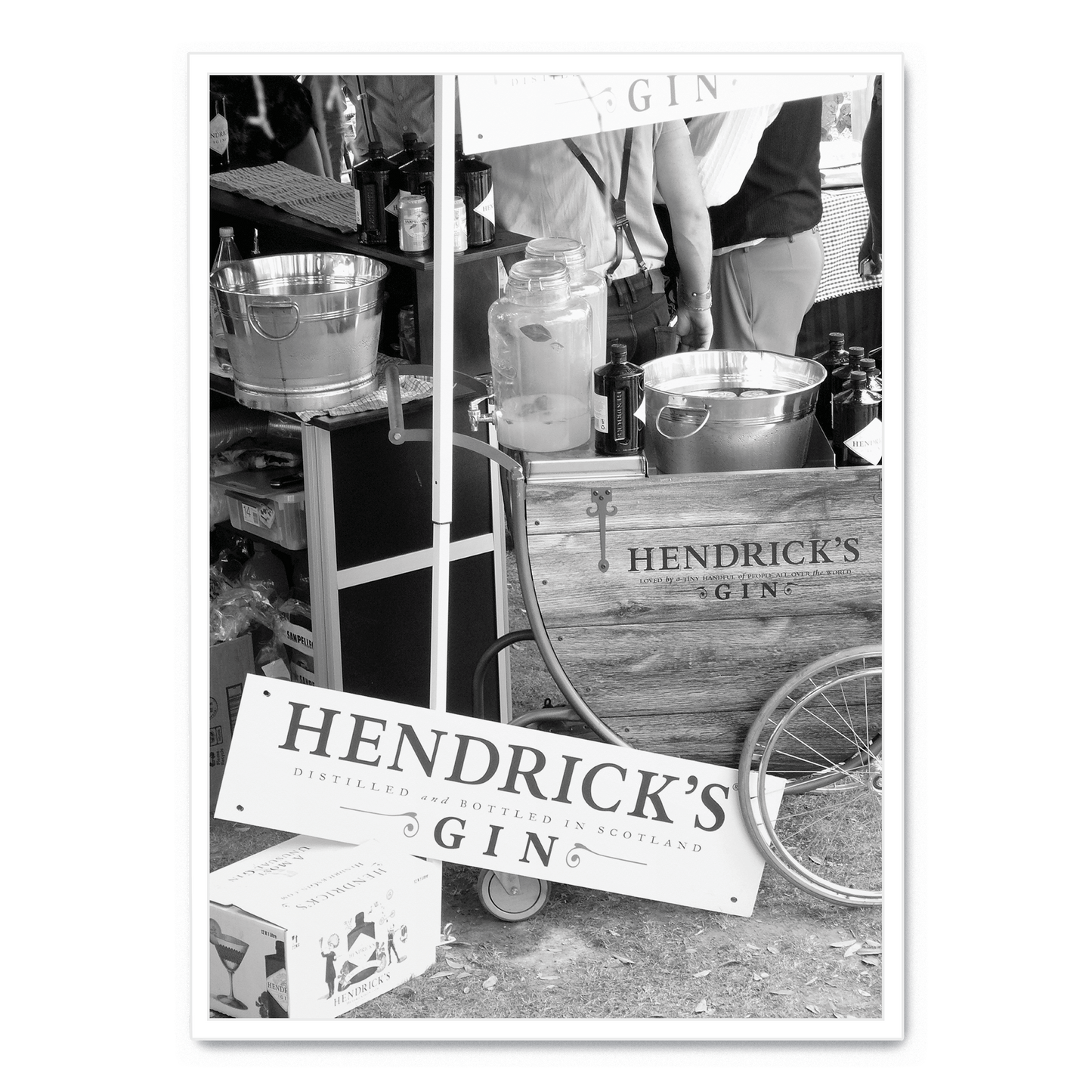 Hendricks Gin Poster | Wall Art | Home Decor | Decorative Print | Vintage Style Artwork | Bar Decor