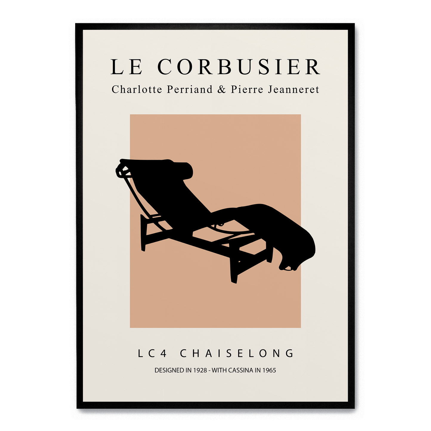 LC4 Chaiselong Poster | Artistic Decor | Modern Design | Home & Garden Artwork | Visual Print Decoration