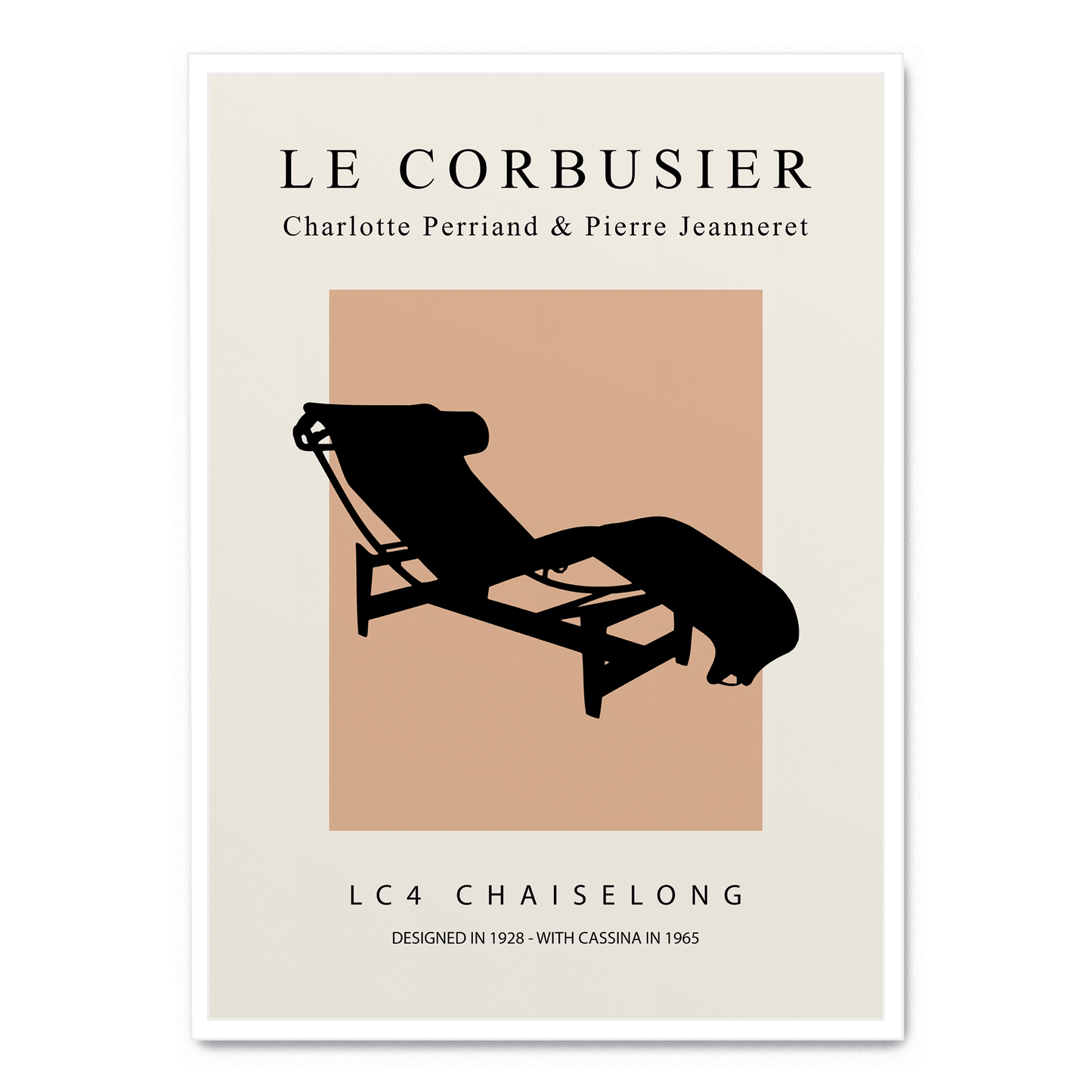LC4 Chaiselong Poster | Artistic Decor | Modern Design | Home & Garden Artwork | Visual Print Decoration