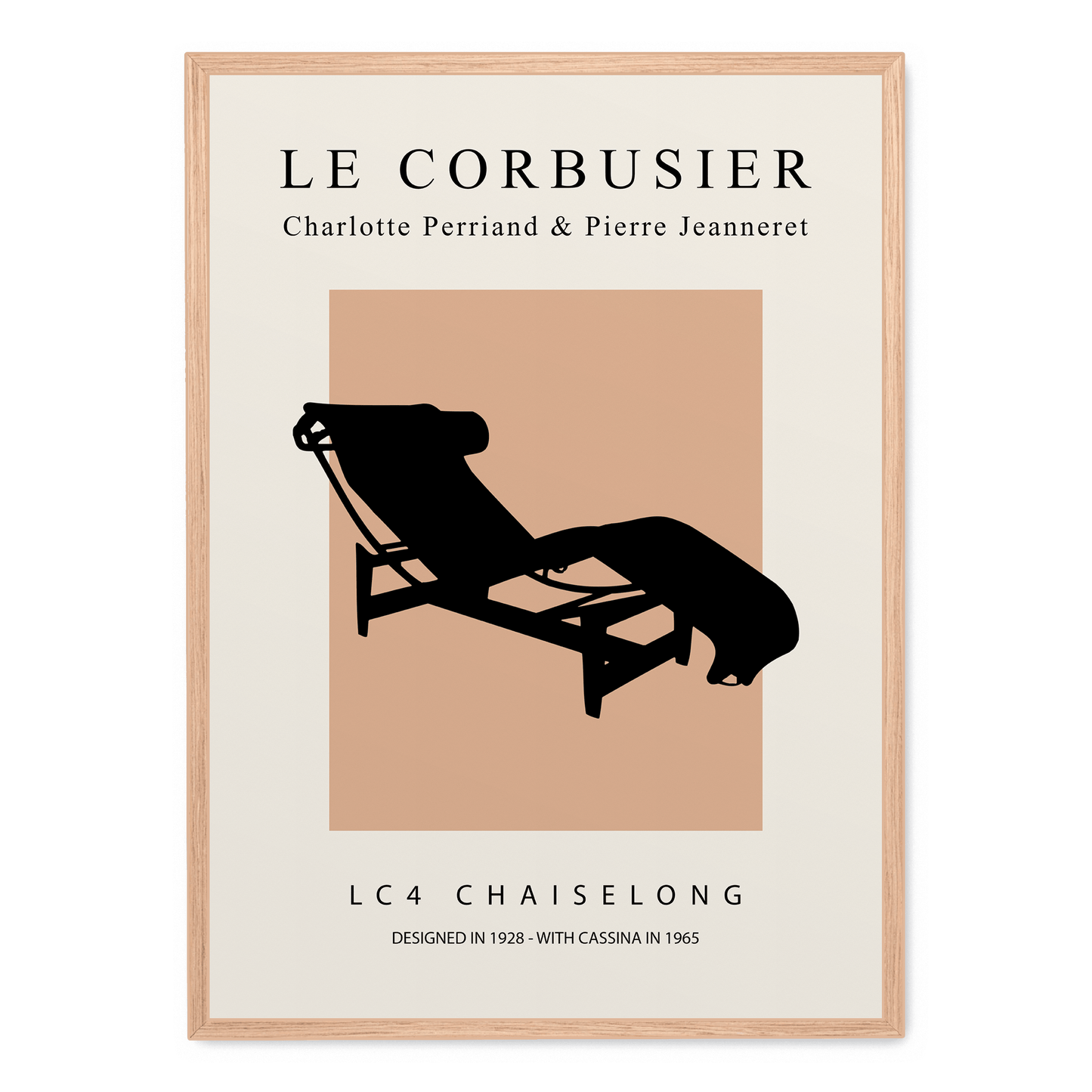 LC4 Chaiselong Poster | Artistic Decor | Modern Design | Home & Garden Artwork | Visual Print Decoration