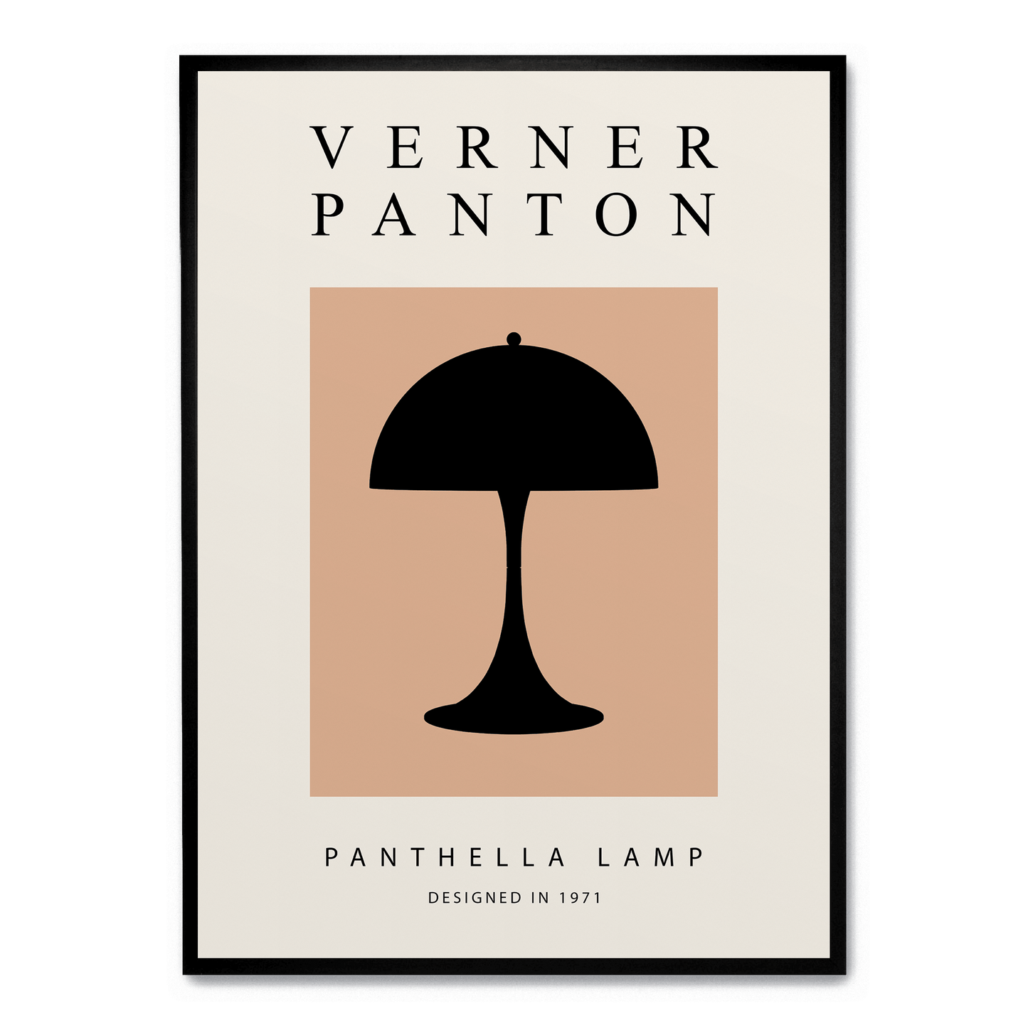 Panthella Lamp Poster | Modern Home Decoration | Stylish Art Print | Perfect for Living Room or Office | Elegant Design