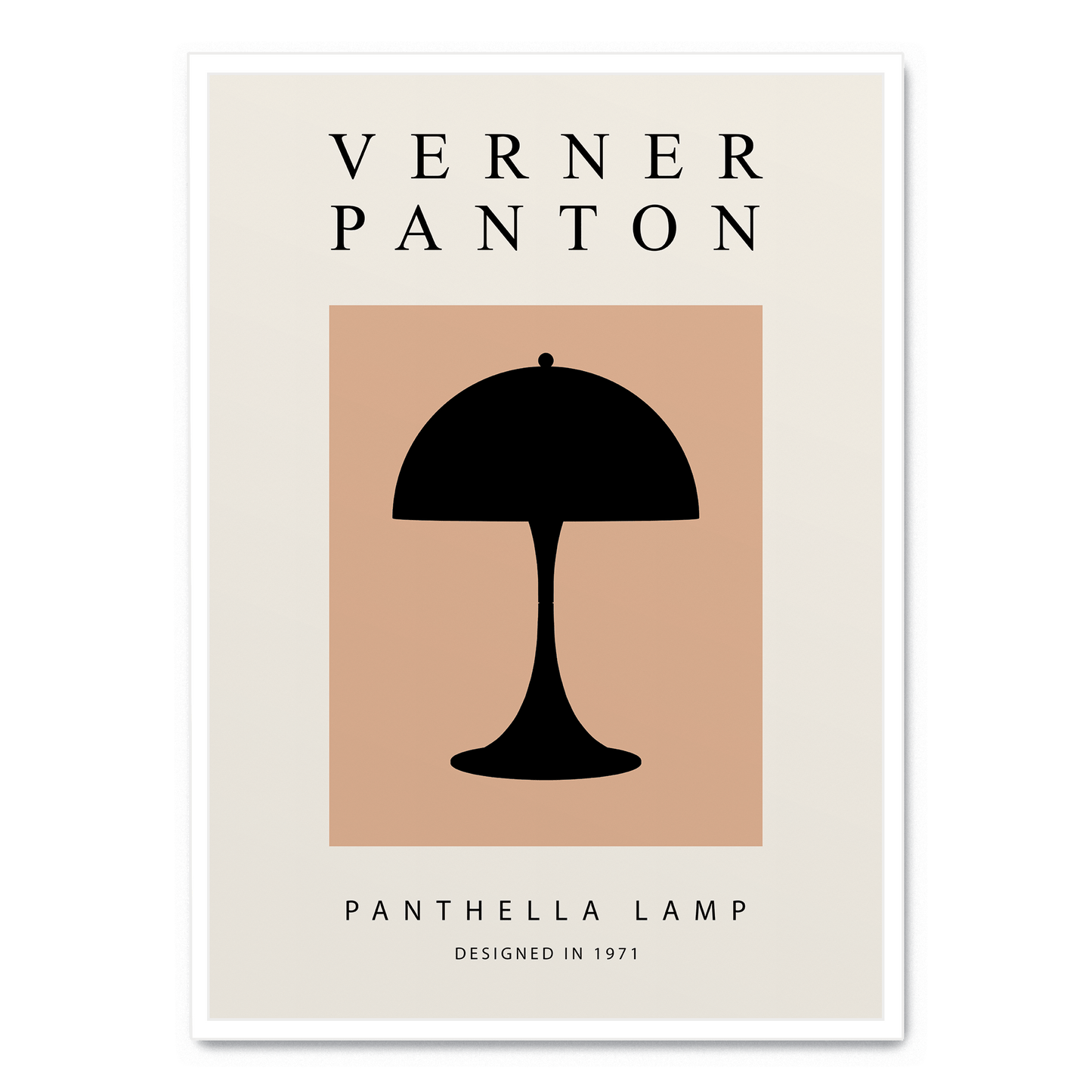 Panthella Lamp Poster | Modern Home Decoration | Stylish Art Print | Perfect for Living Room or Office | Elegant Design