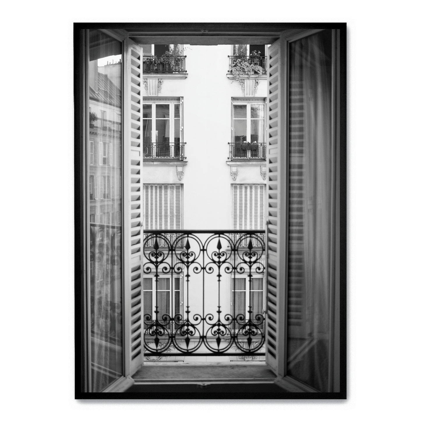 Paris Scene | Architectural View | Window Art | Artistic Decor | Poster