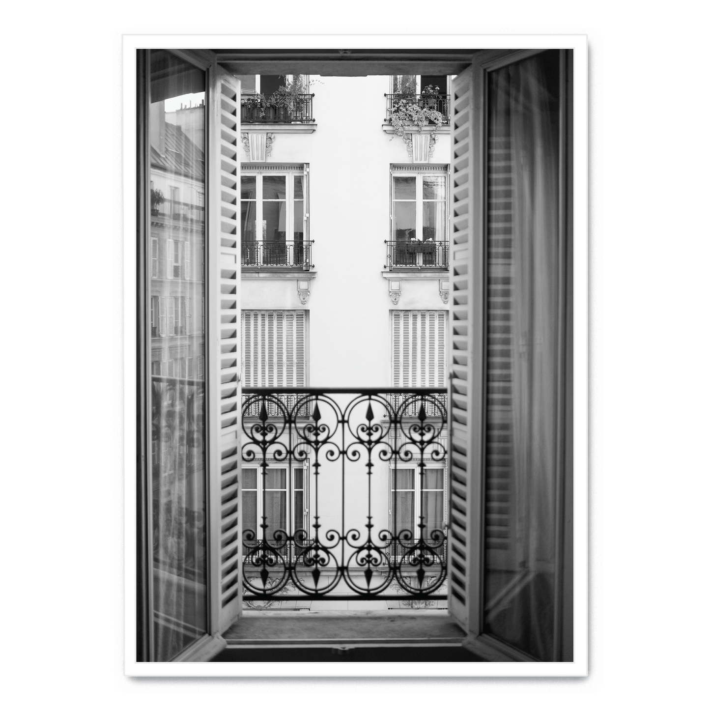 Paris Scene | Architectural View | Window Art | Artistic Decor | Poster
