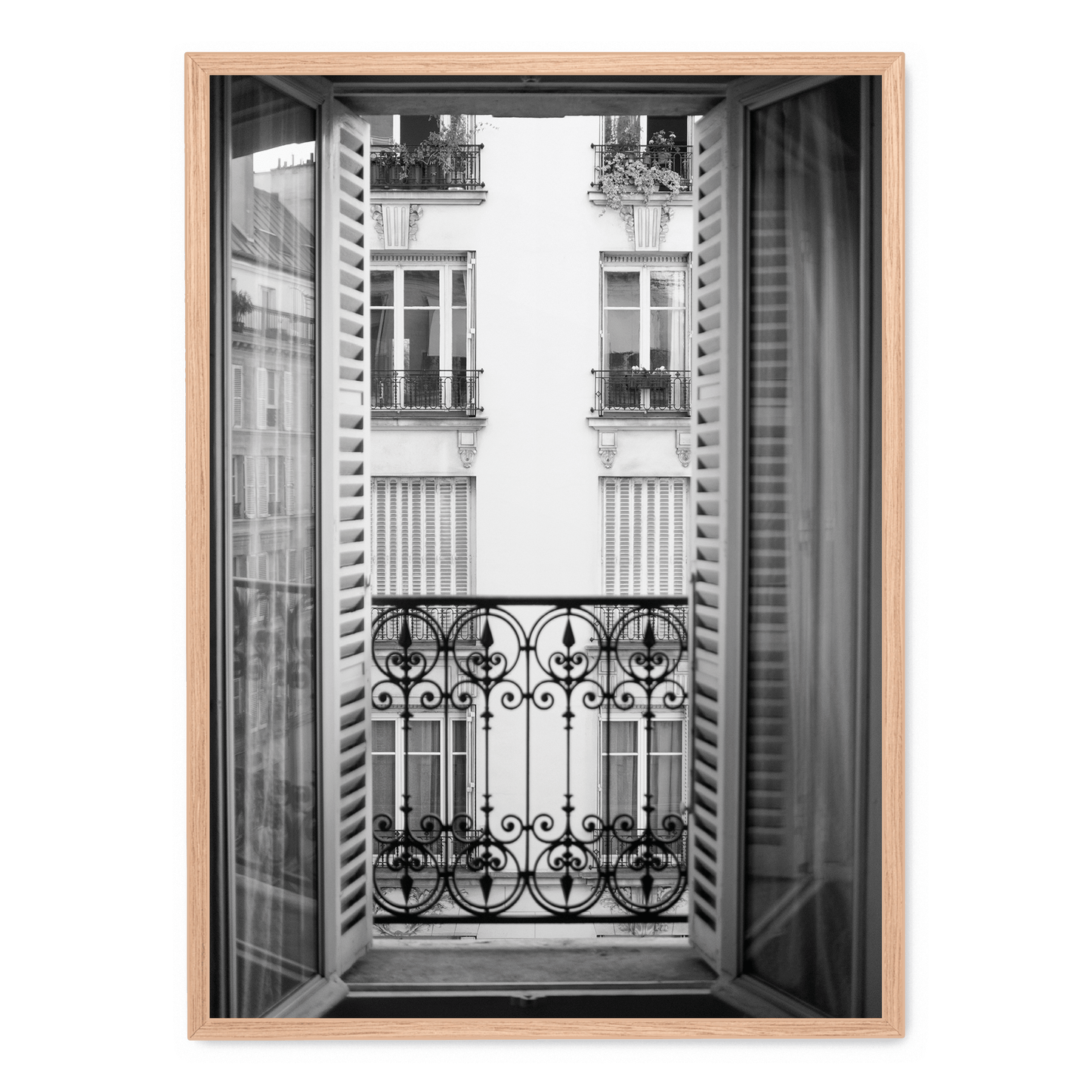Paris Scene | Architectural View | Window Art | Artistic Decor | Poster