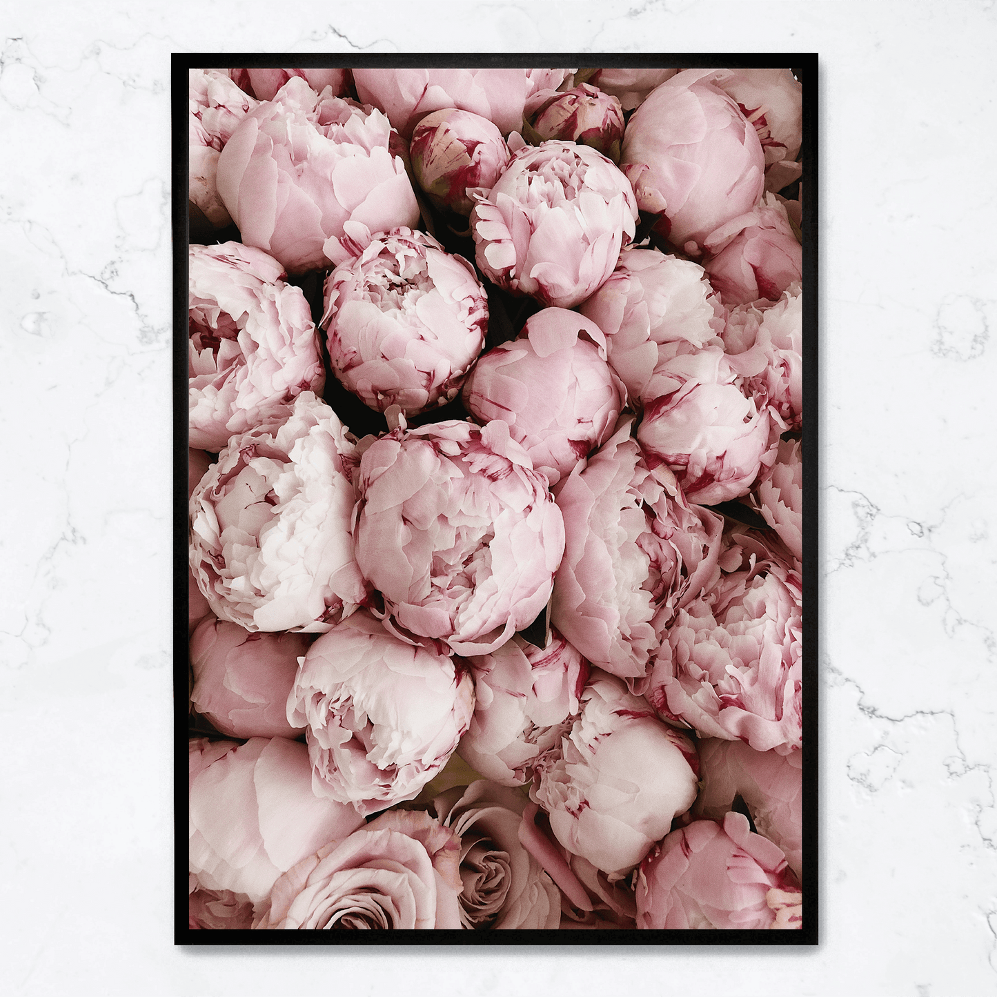 Pink Rose Blooms | Floral Print Art | Wall Decor Poster | Romantic Home Decoration | Vibrant Nature Artwork | Garden-Inspired Visuals | Perfect for Living Room, Bedroom, or Office Decor