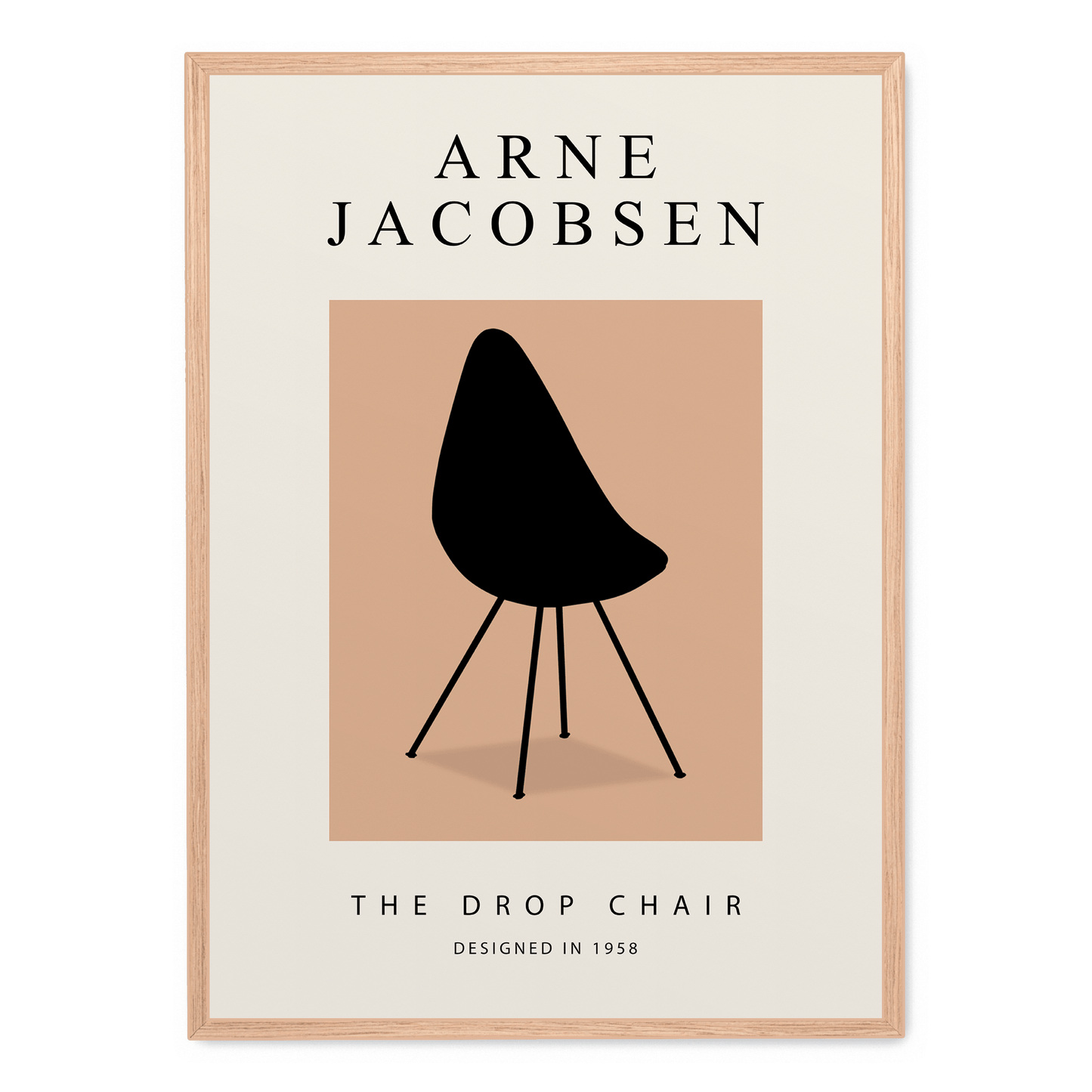 The Drop Chair | Modern Art Poster | Contemporary Chair Design | Home Decor Wall Art | Artistic Print for Living Room | Stylish Architectural Poster