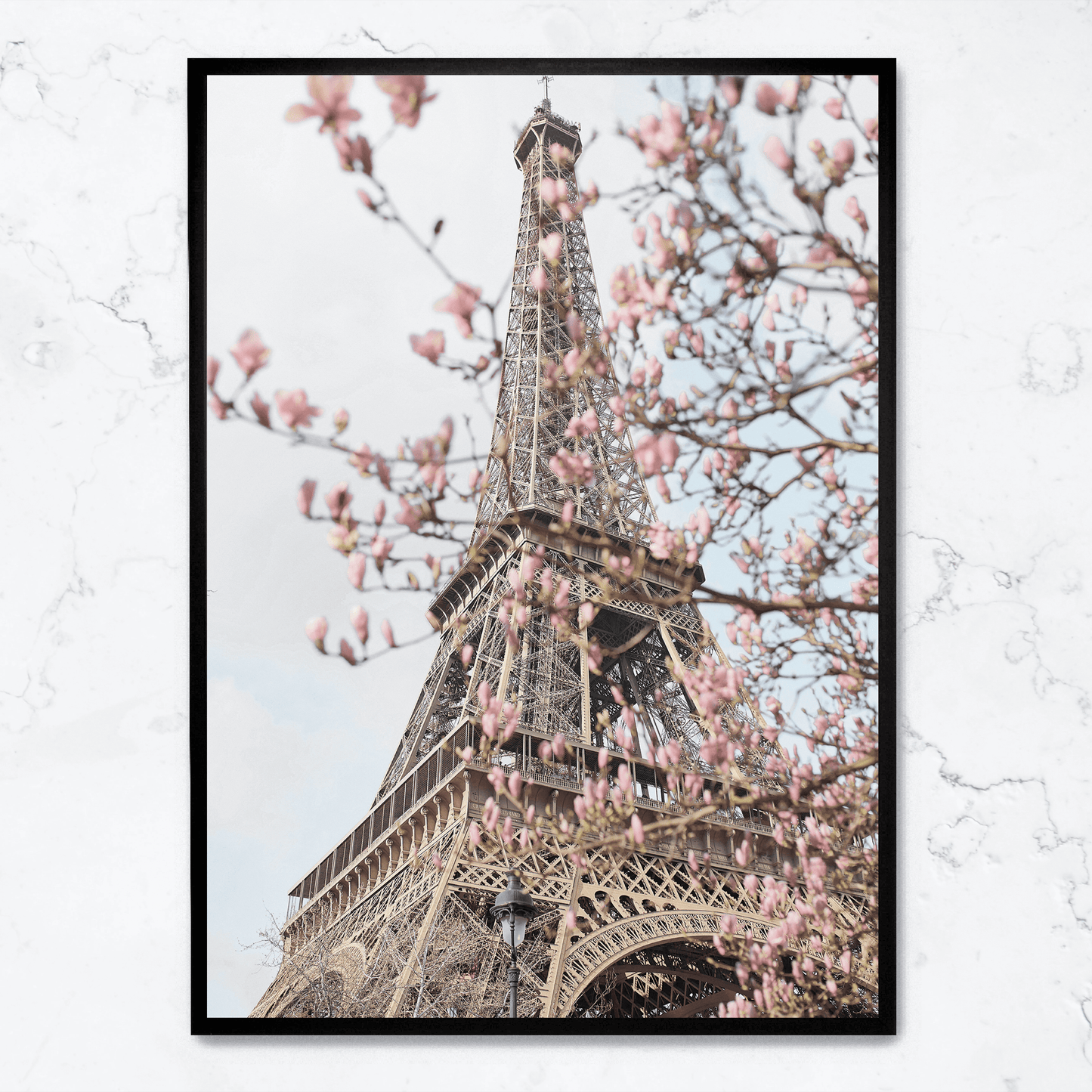 Poster | Eiffel Tower with Flowers | Artistic Home Decor Wall Art