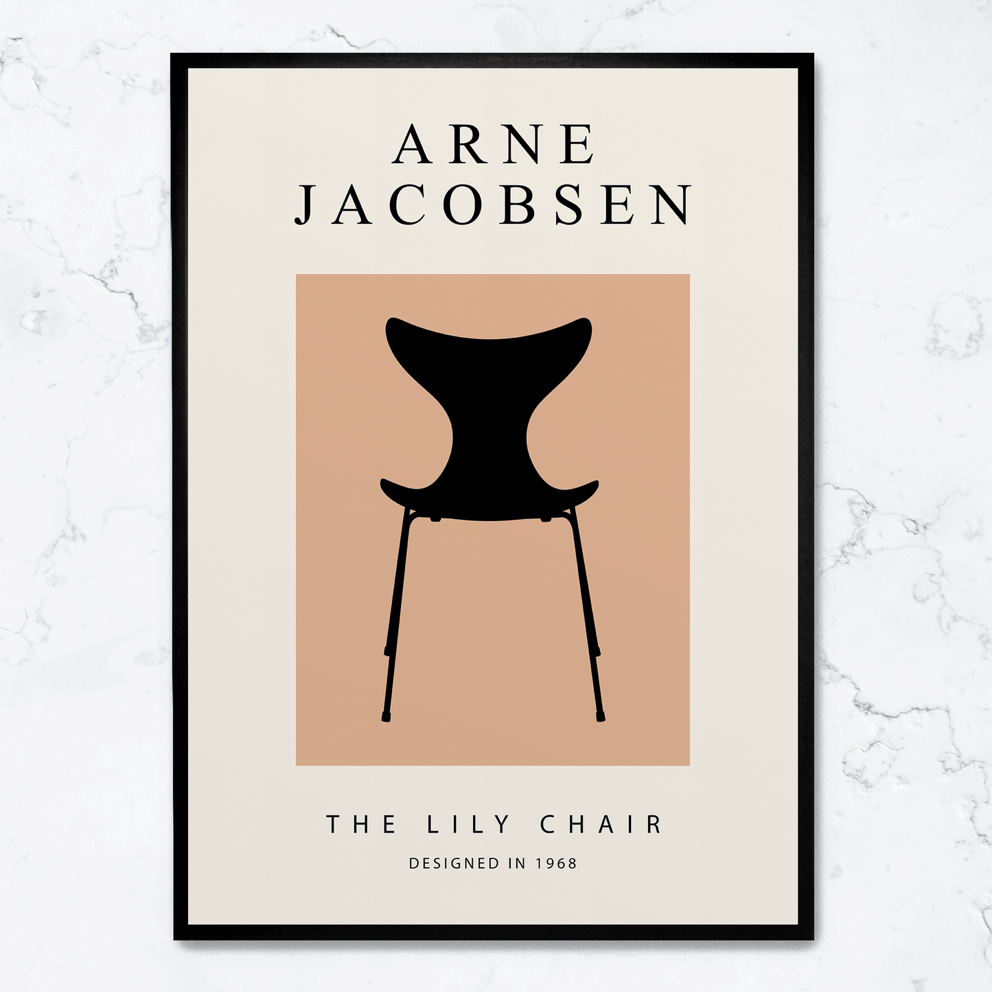 The Lily Chair | Botanical Art | Vintage Style | High-Quality Print | Elegant Floral Poster for Home & Garden Decor