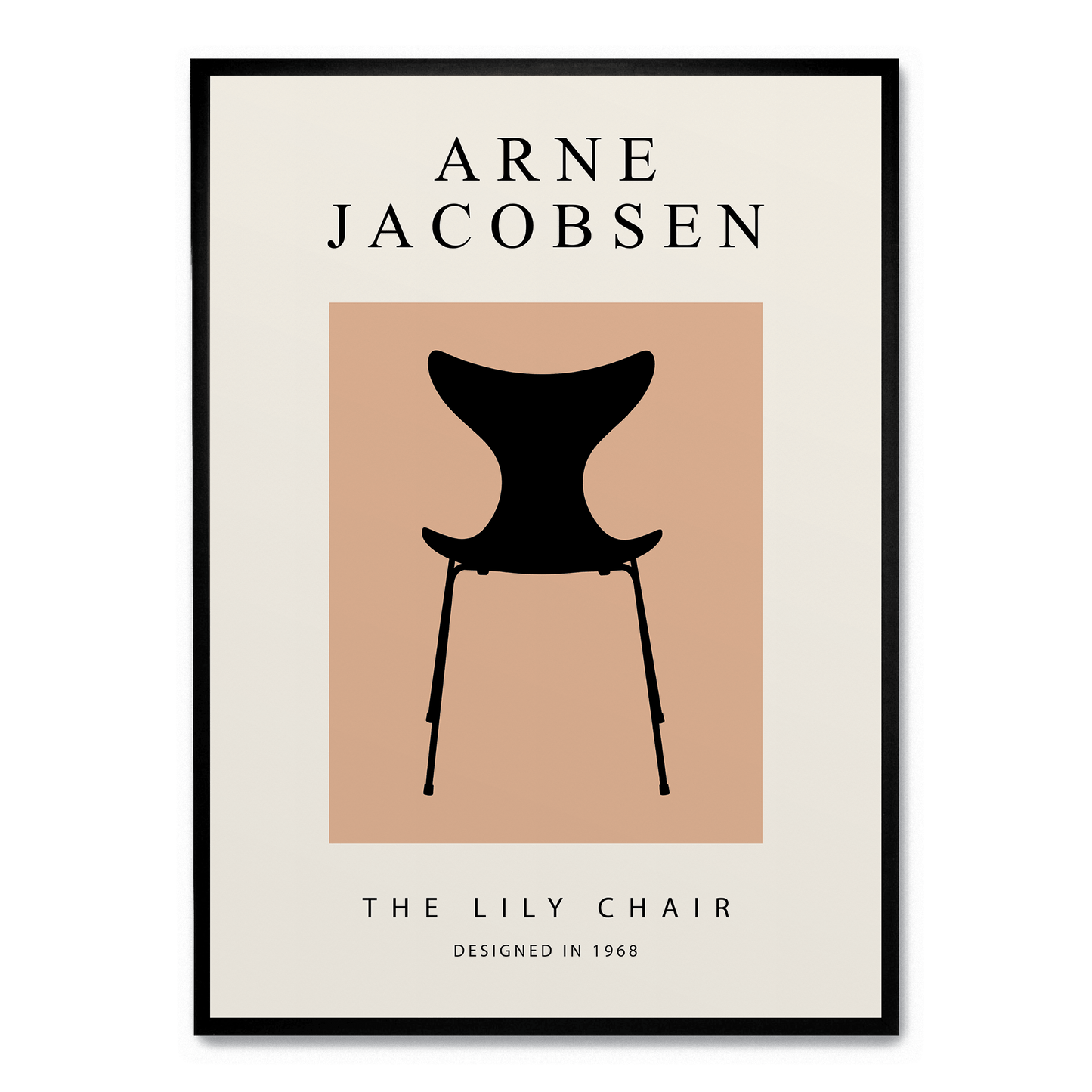 The Lily Chair | Botanical Art | Vintage Style | High-Quality Print | Elegant Floral Poster for Home & Garden Decor