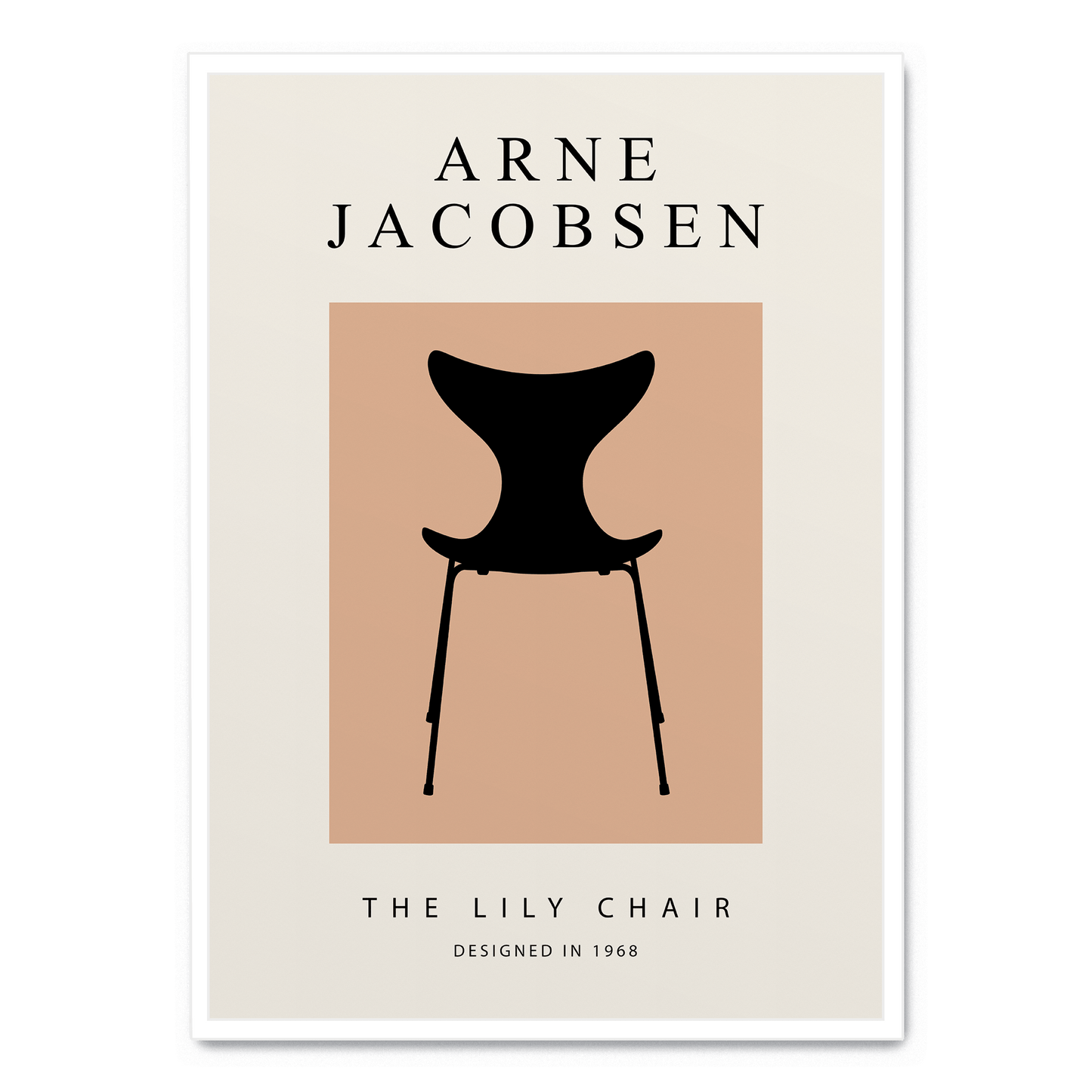 The Lily Chair | Botanical Art | Vintage Style | High-Quality Print | Elegant Floral Poster for Home & Garden Decor