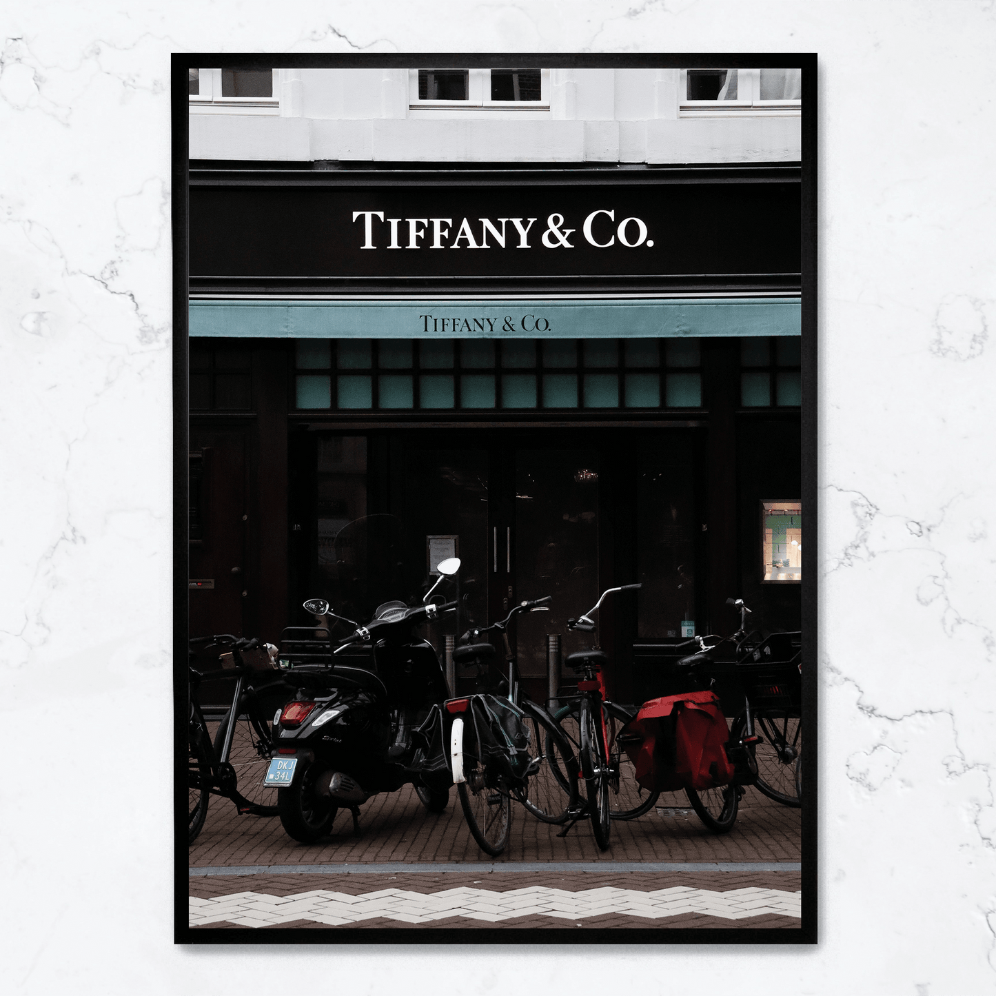 Tiffany & Bicycles Poster | Artistic Home Decor | Visual Artwork for Walls