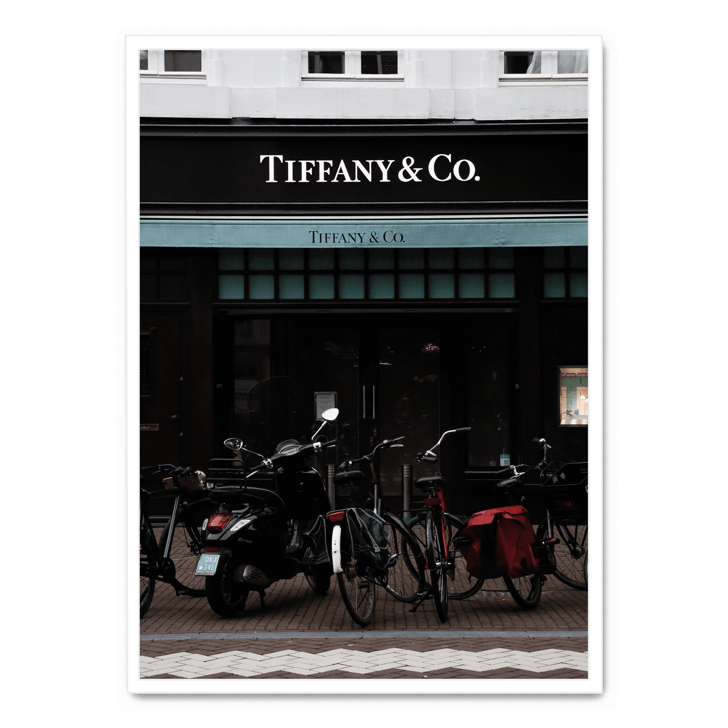 Tiffany & Bicycles Poster | Artistic Home Decor | Visual Artwork for Walls
