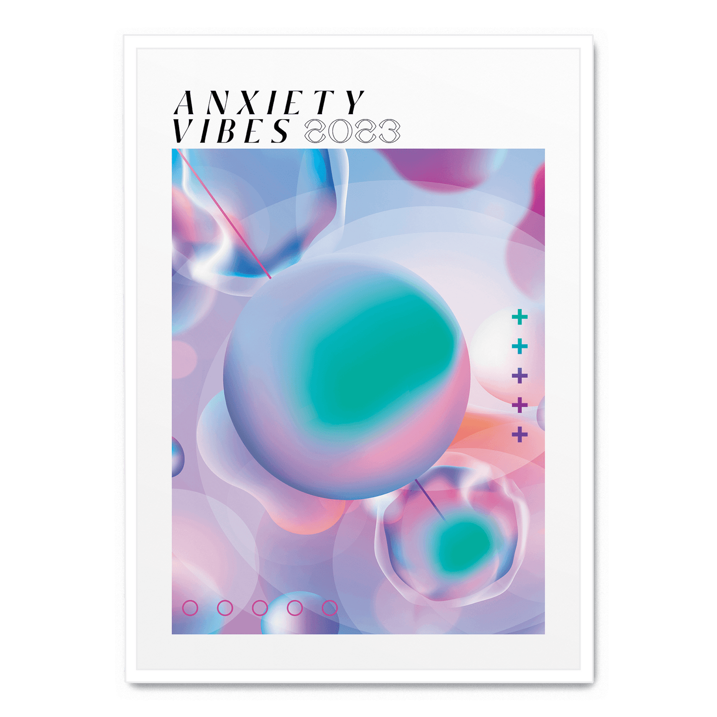Anxiety Vibes | Modern Abstract Poster | Home Decor Artwork | Mental Health Art Print