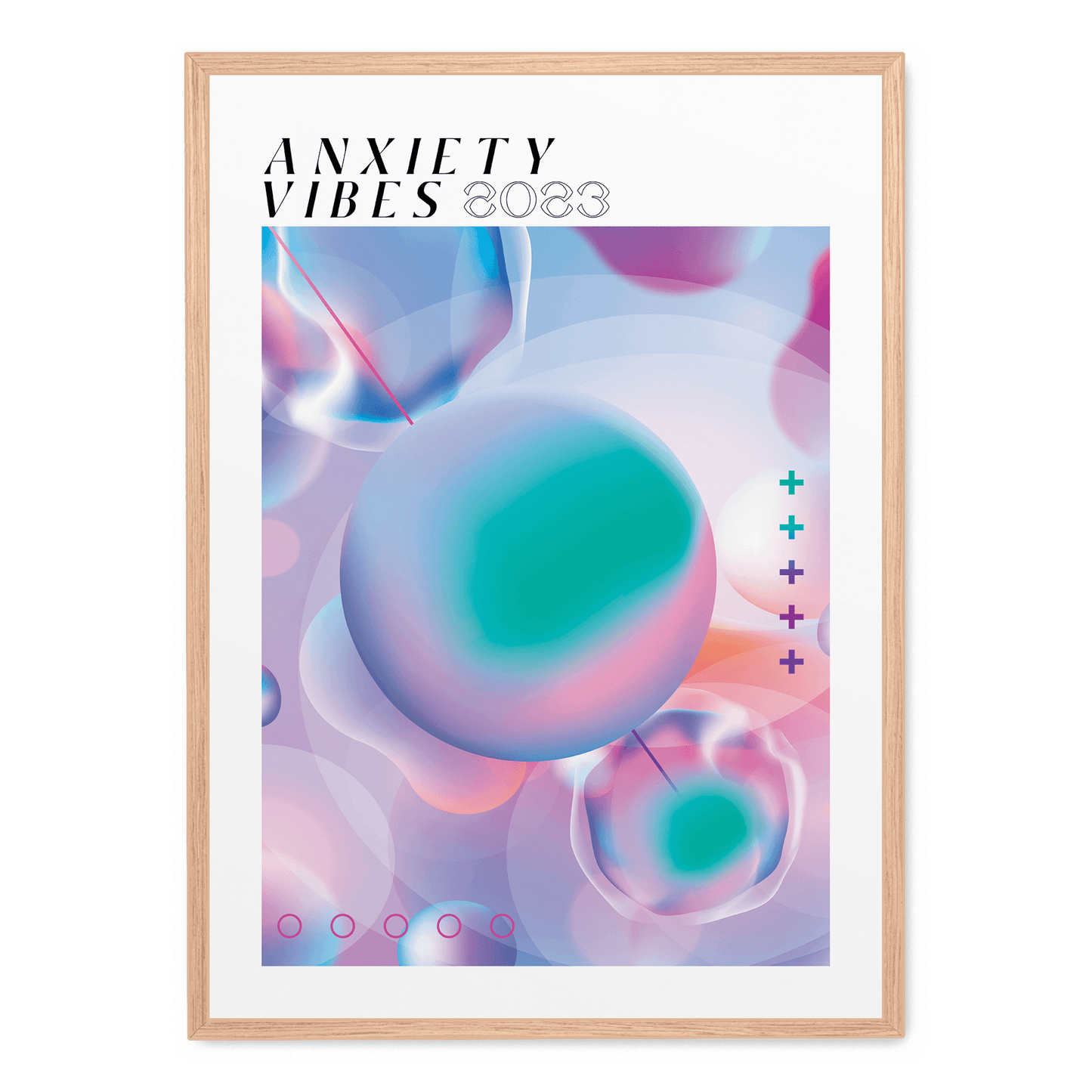 Anxiety Vibes | Modern Abstract Poster | Home Decor Artwork | Mental Health Art Print