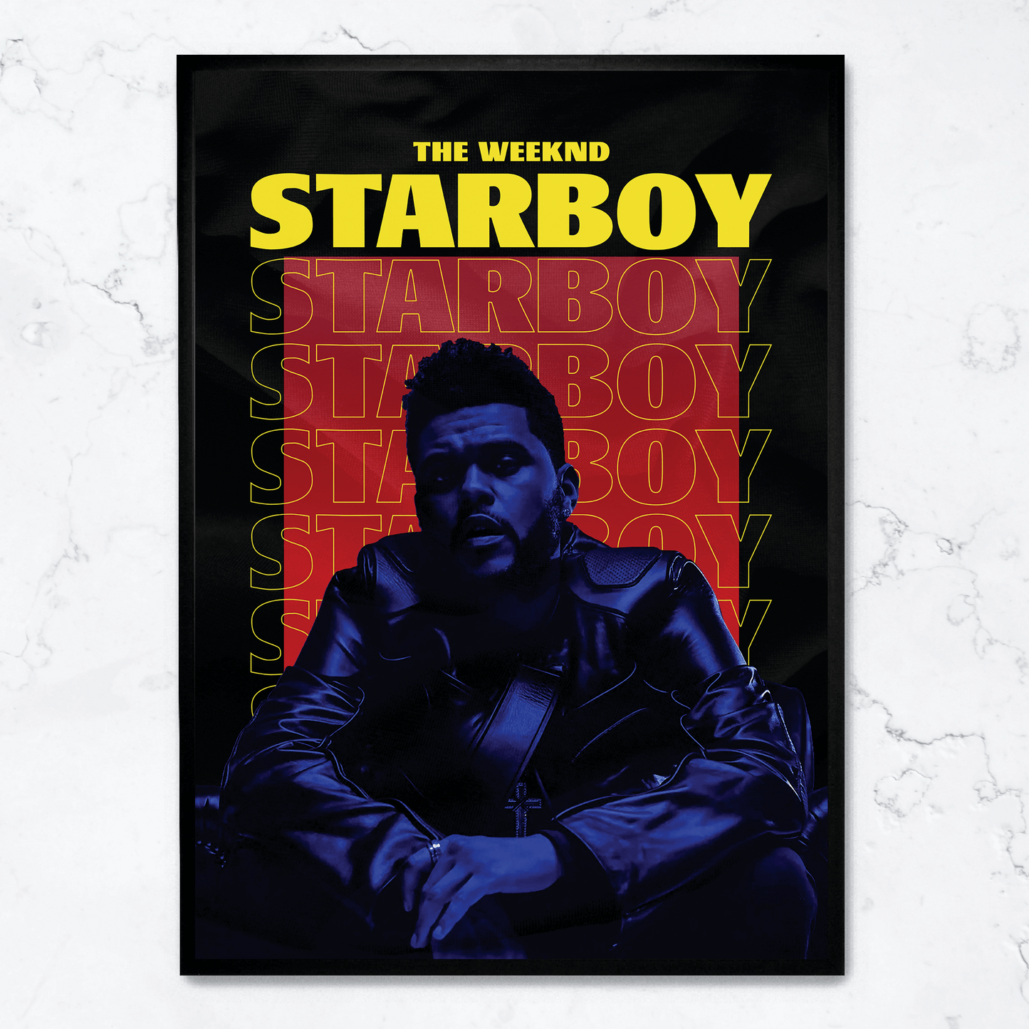 The Weeknd Starboy Poster | Music Art | Wall Decor | Home & Garden | Artwork