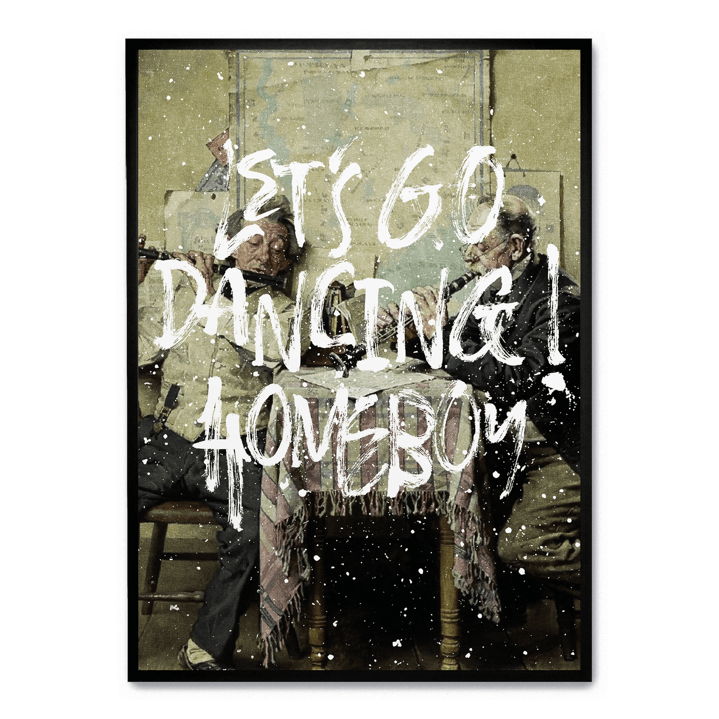 Let's Go Dancing Homeboy | Vibrant Art Print | Wall Decor Poster | Home & Garden Artwork